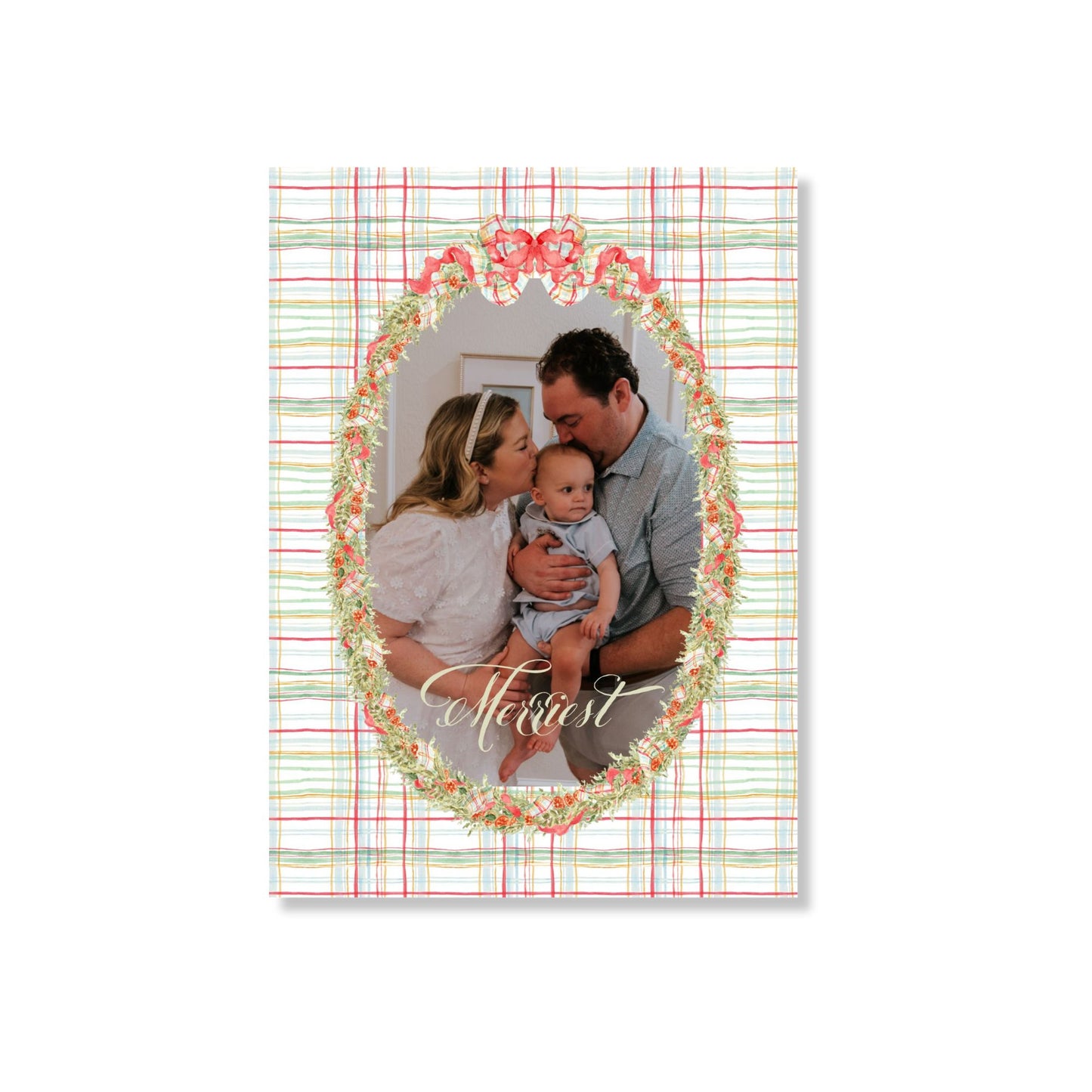 This is So Pretty Oval Holiday Card