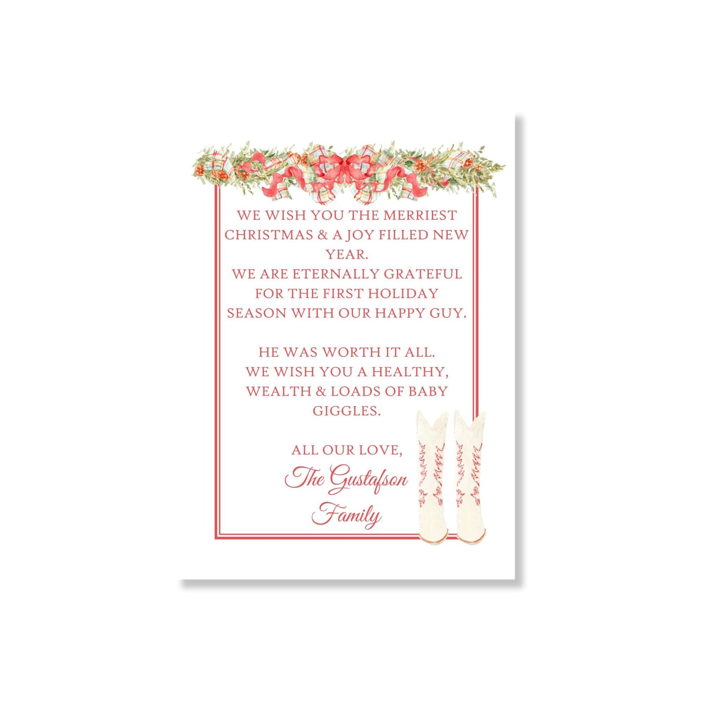 The Boots & the Swag Holiday Card