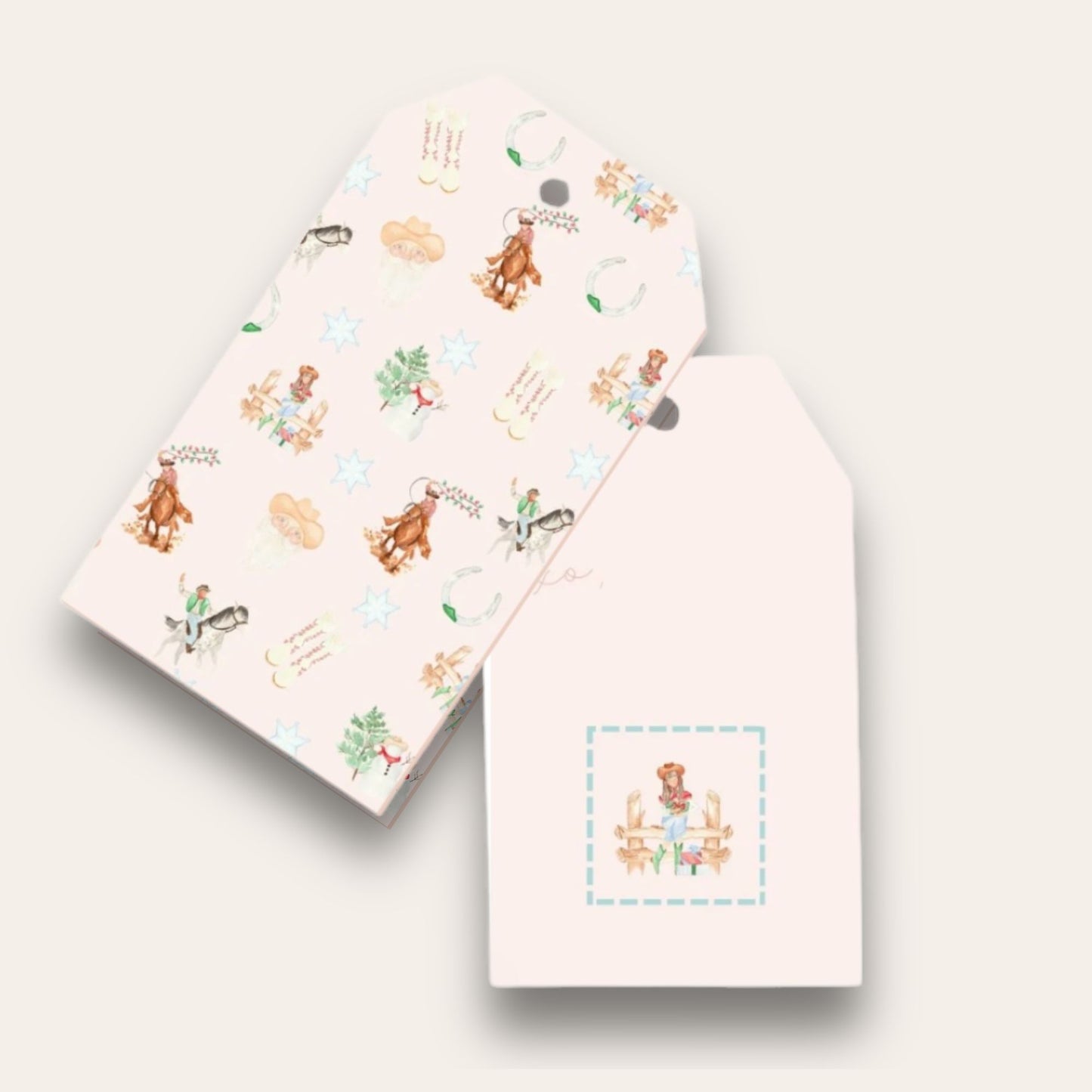Gifty Cowgirl Big Gift Tags