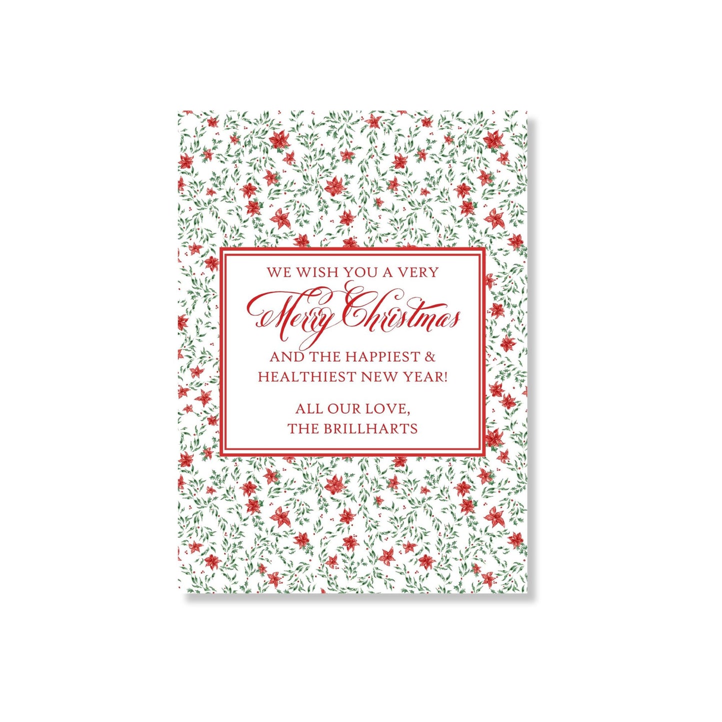Cross Stitch Level Classic Holiday Card
