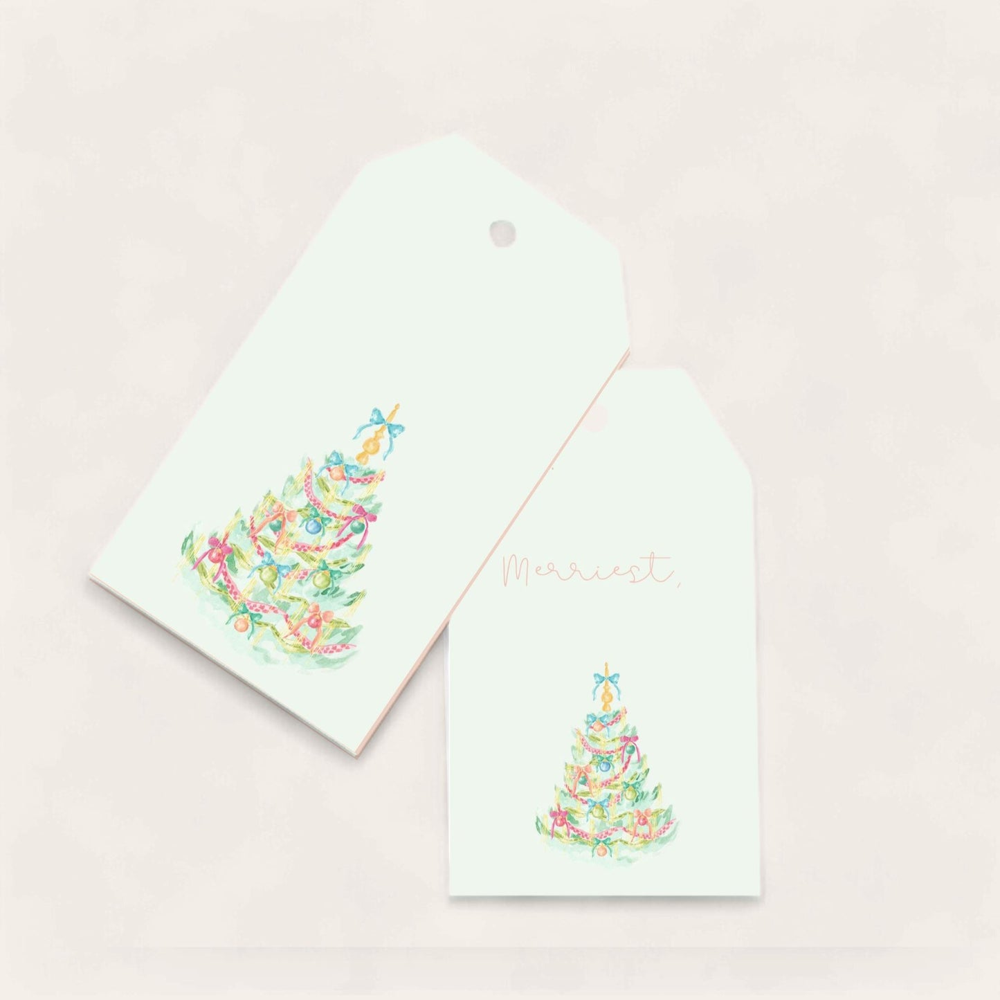 Happiest Christmas Tree Big Gift Tags