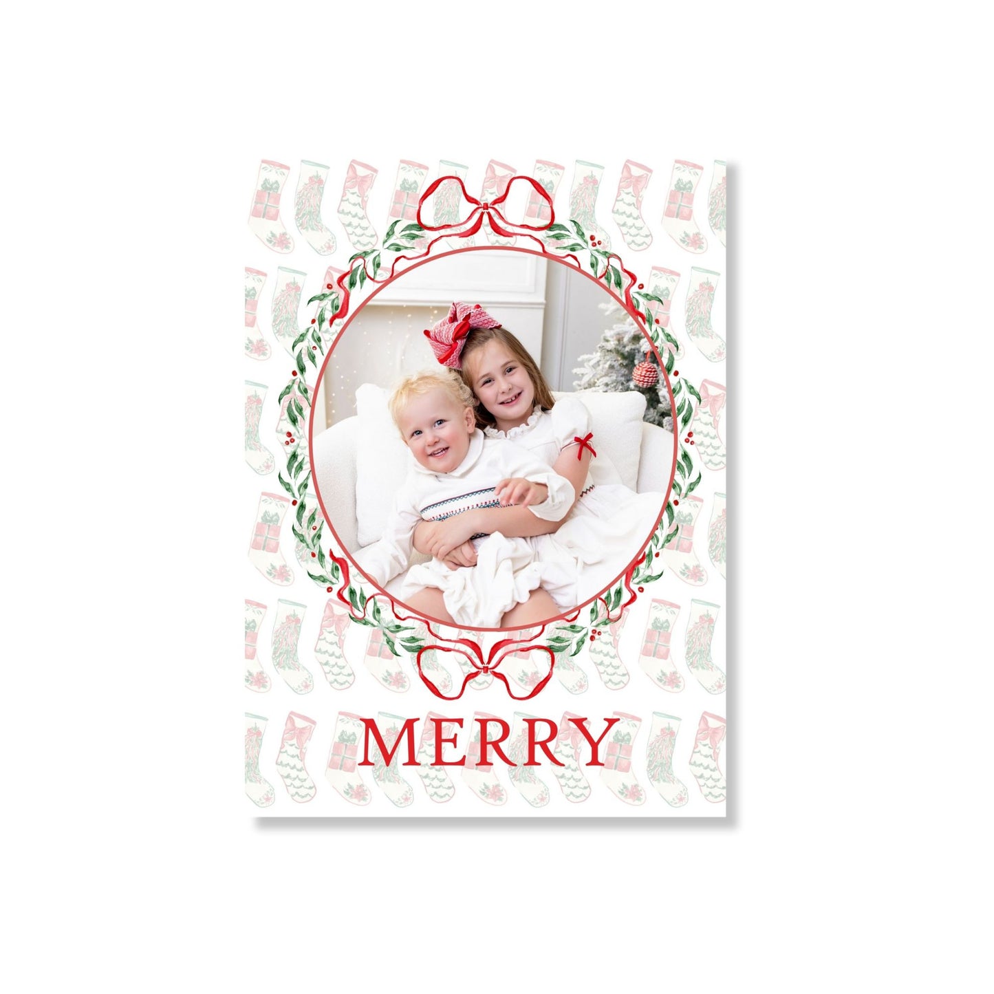 Cross Stitch Stockings For Life Holiday Card