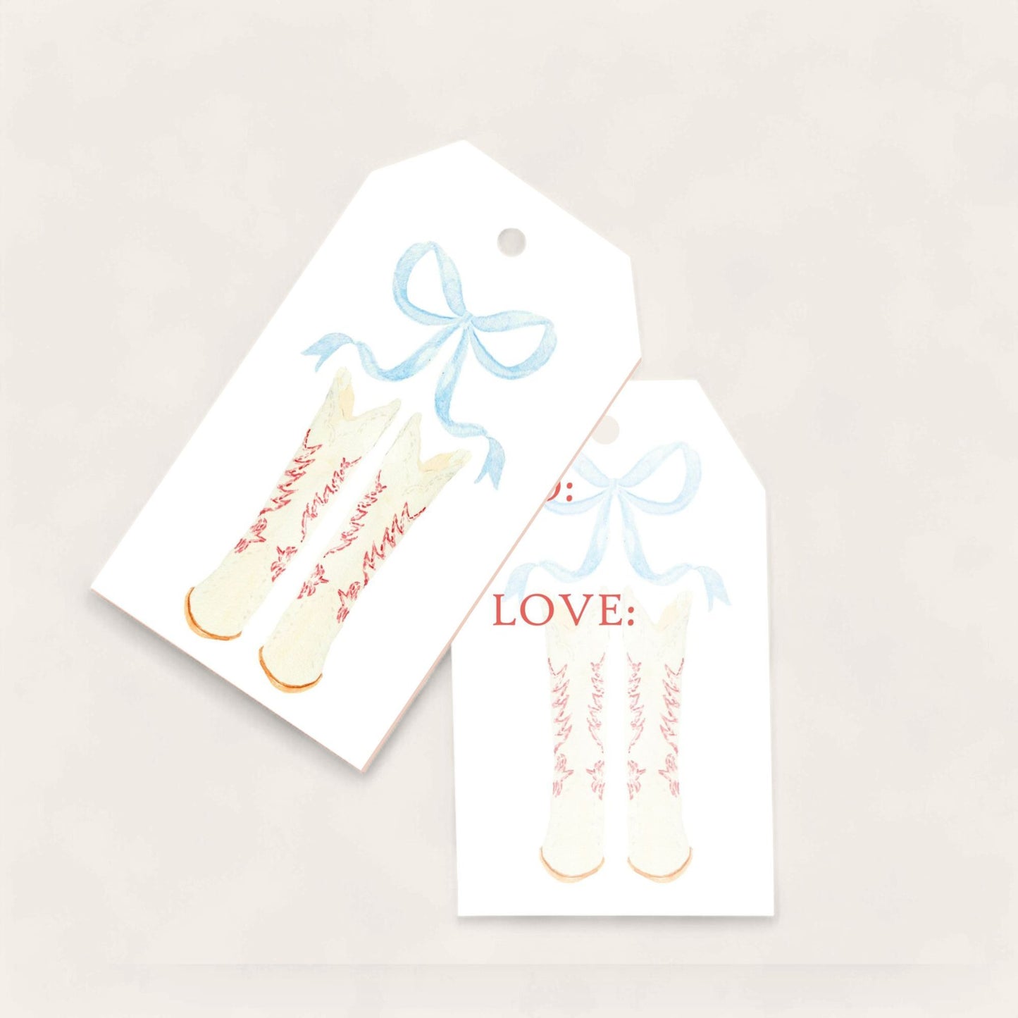 Gimme the Boots & Big Gift Tags