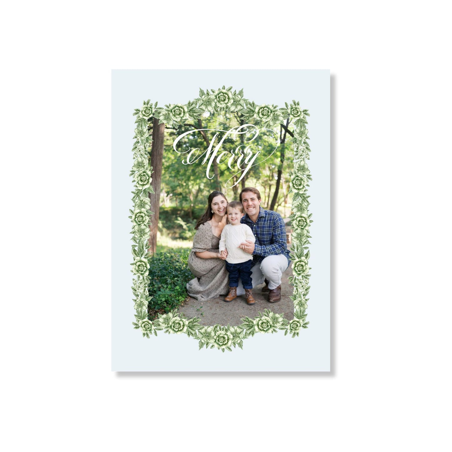 Gladly Green Holiday Card