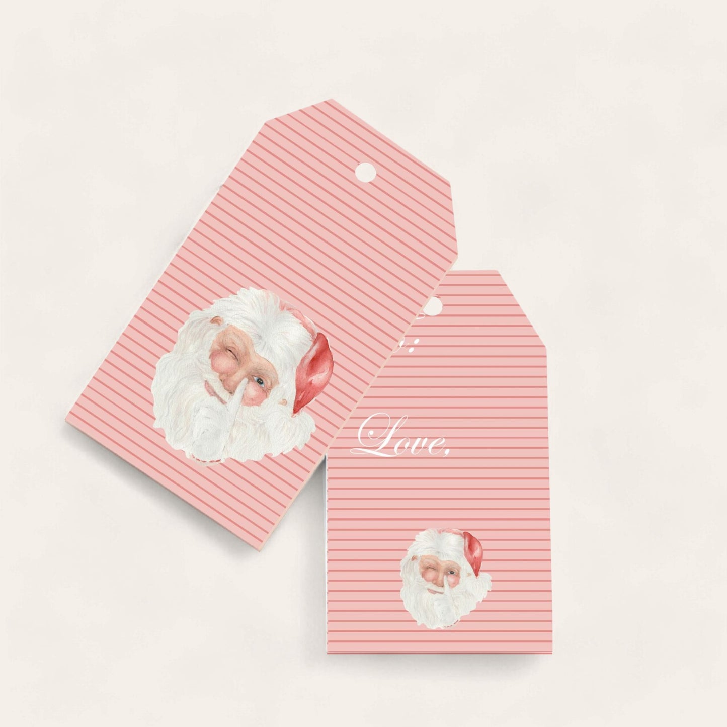 Classic Santa Claus Big Gift Tags