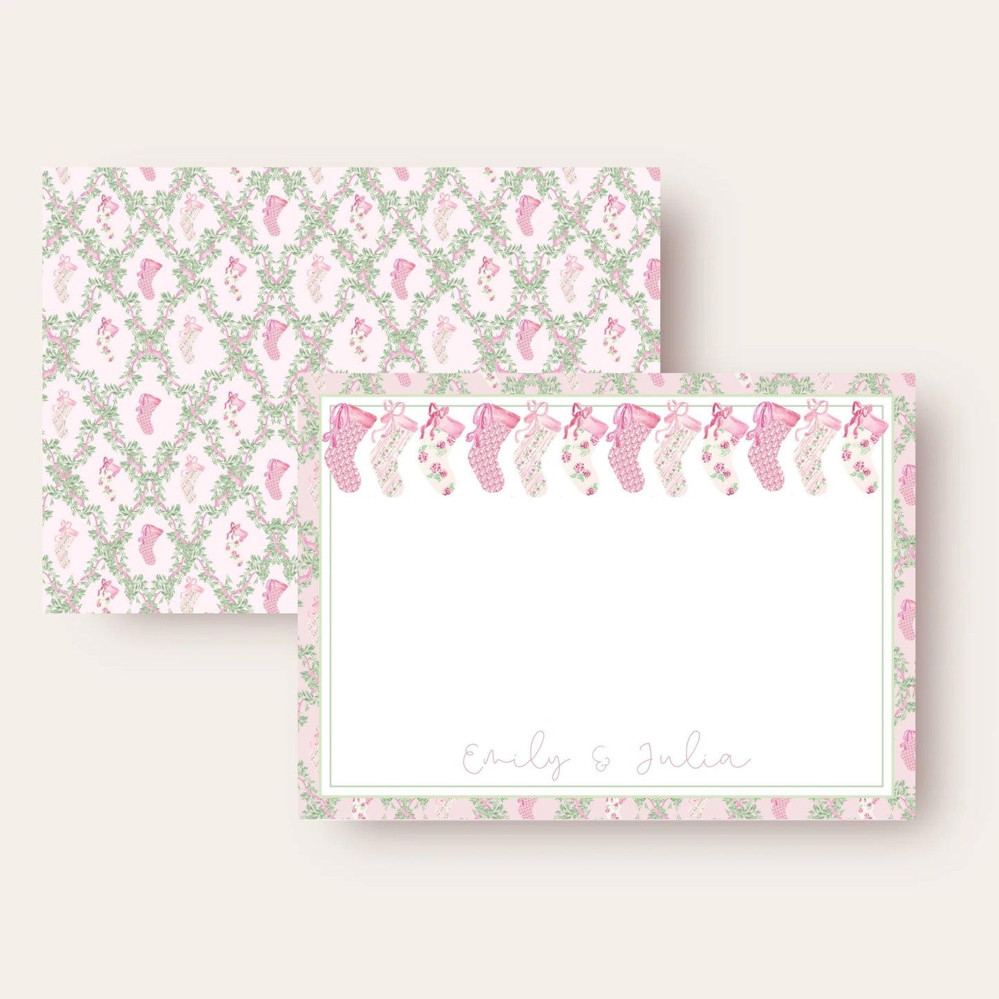 Loveshack, Fancy & Perfectly Pink Stockings Stationery Set