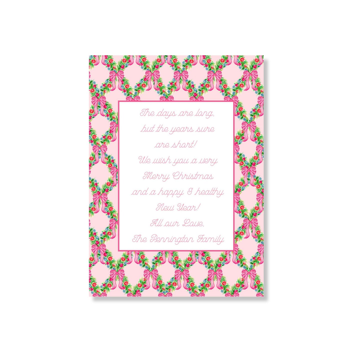 Libby's Candycane Garland Holiday Card