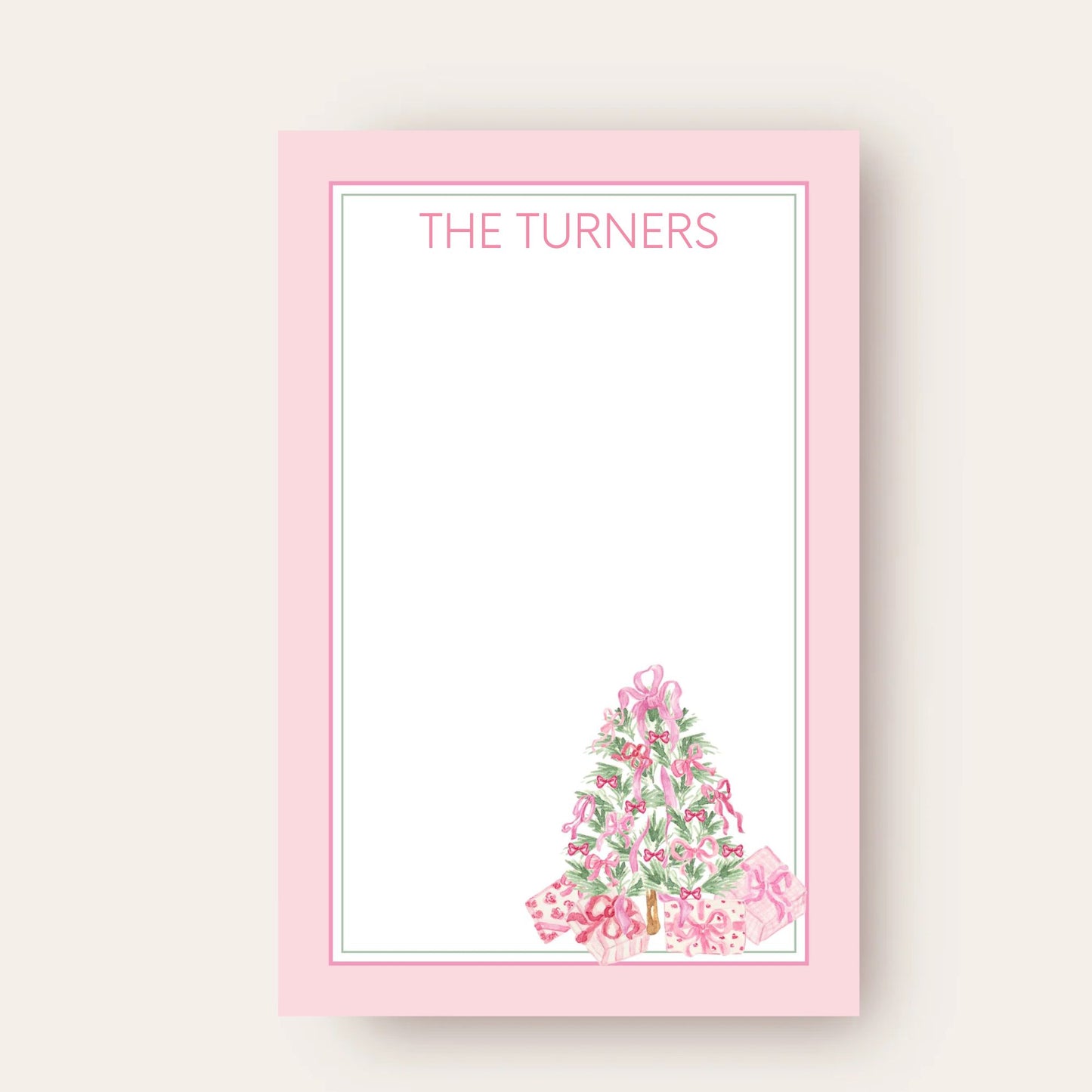 Prettiest Pink Tree Skinny Chunk Notepad