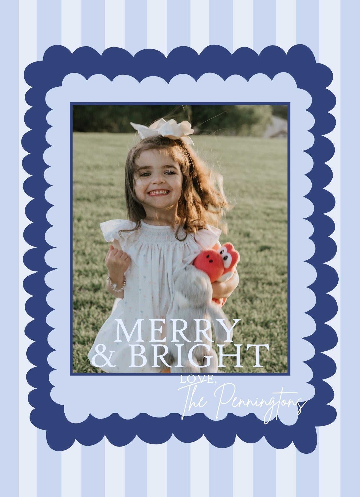 AWDH x DJPCo Scallop & Bright Holiday Card (Blue Edition)