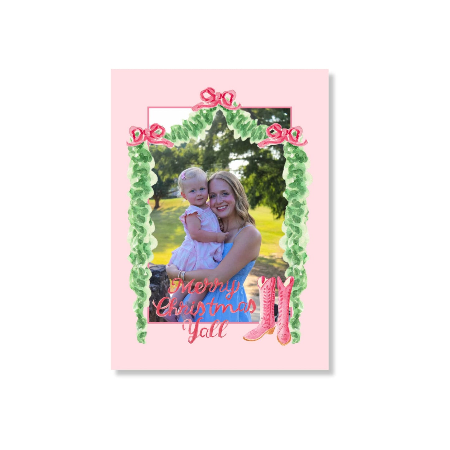 Petite-ly Pink Holiday Card