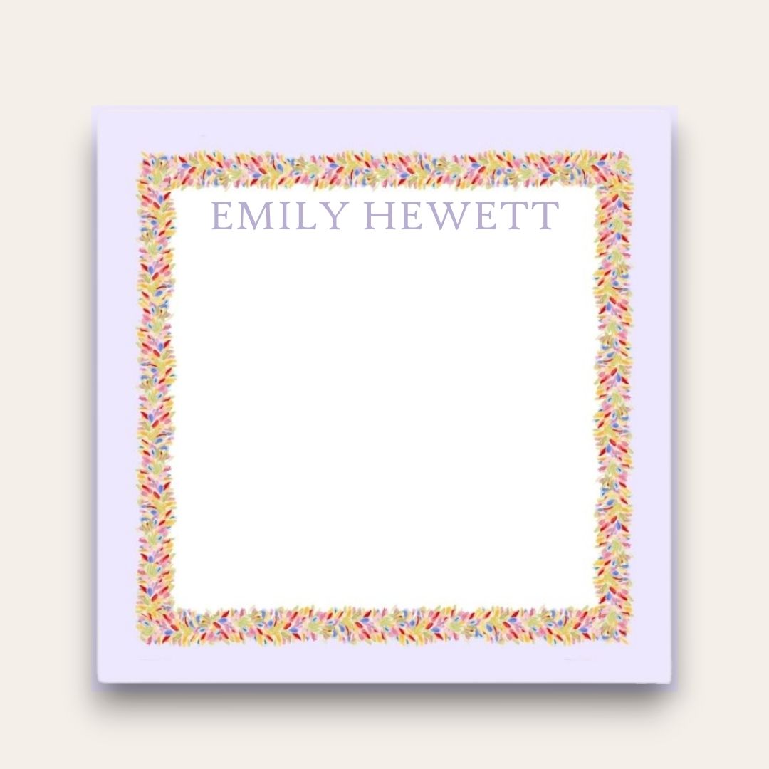 AWDH x DJPCo Lightest Lilac & Confetti Garland Big Chunky Notepad
