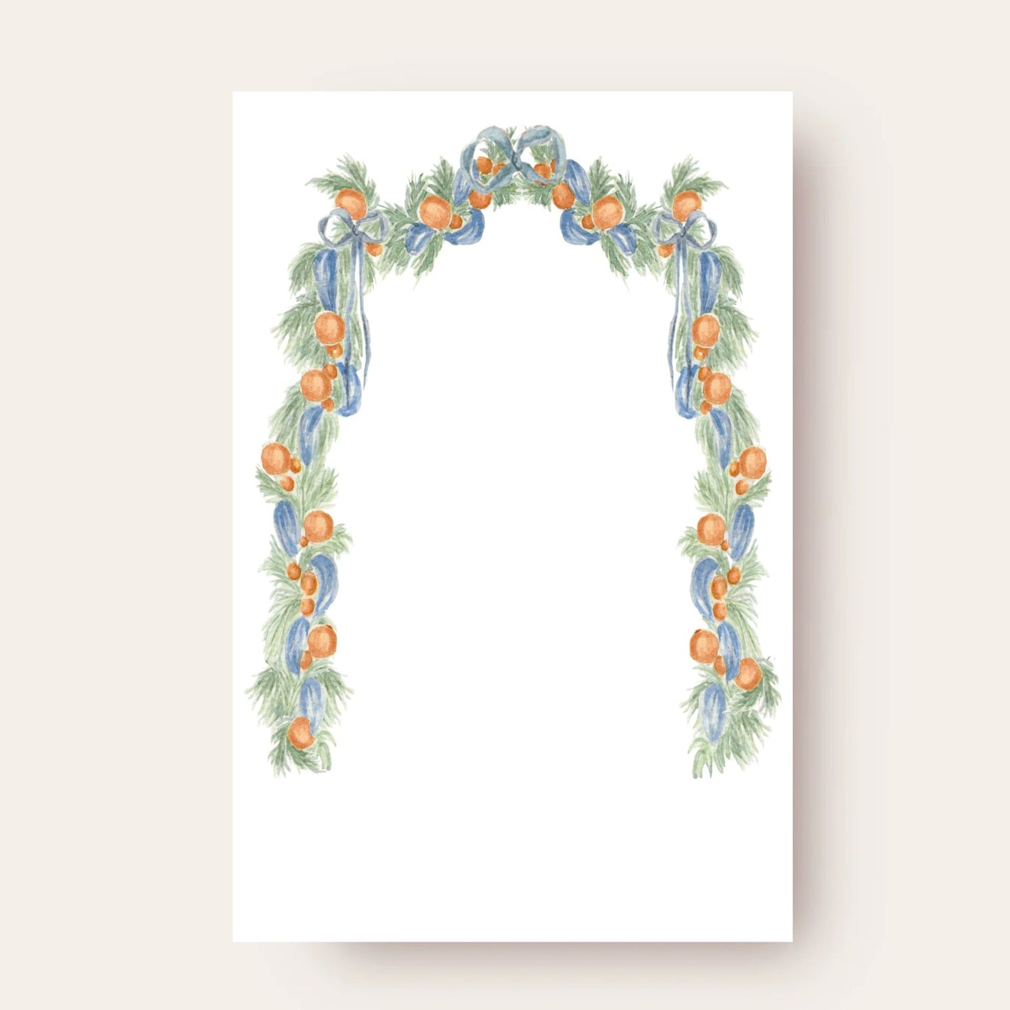 Orange Garland Skinny Chunk Notepad