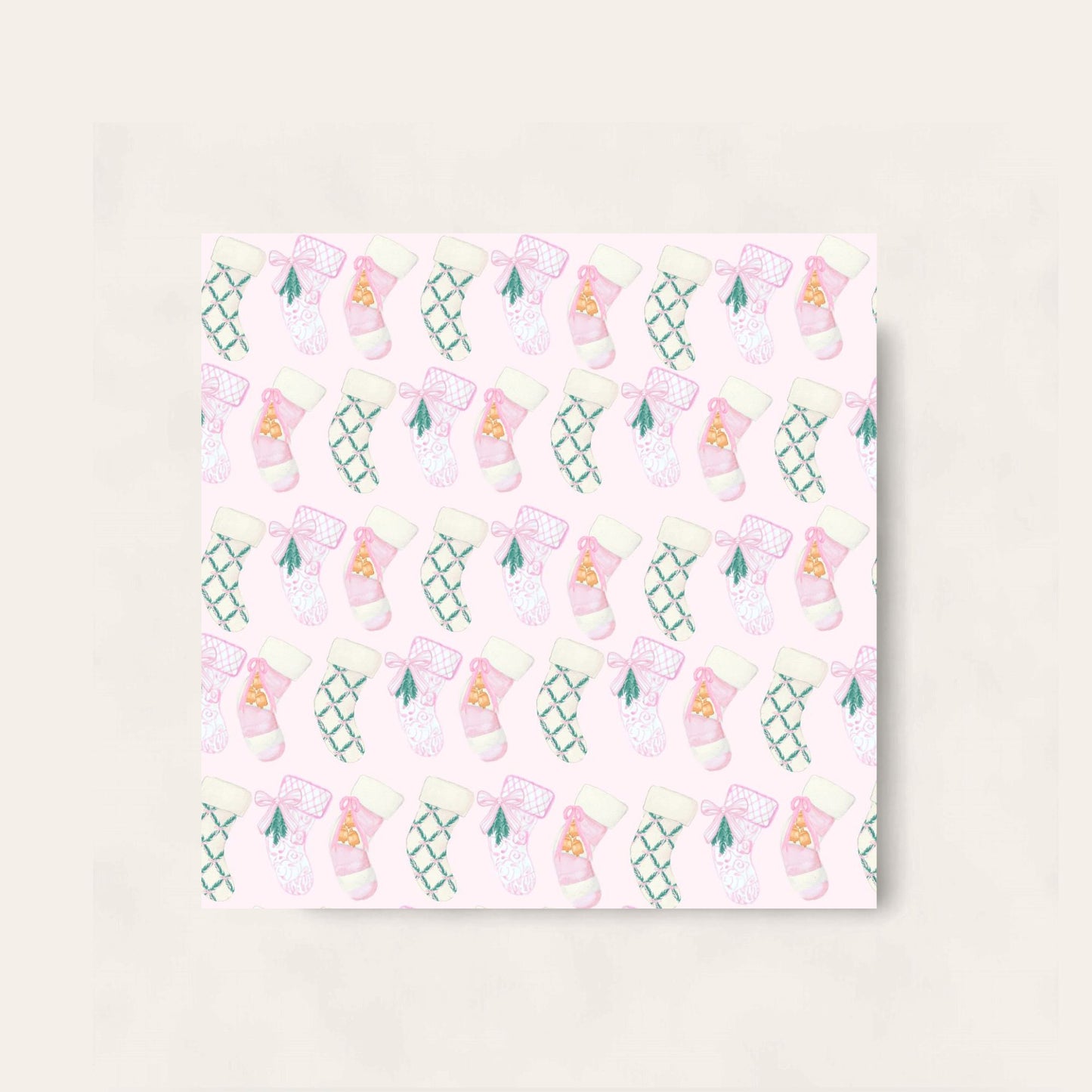 Sweet Stockings Paper Coaster (Pink Edition)