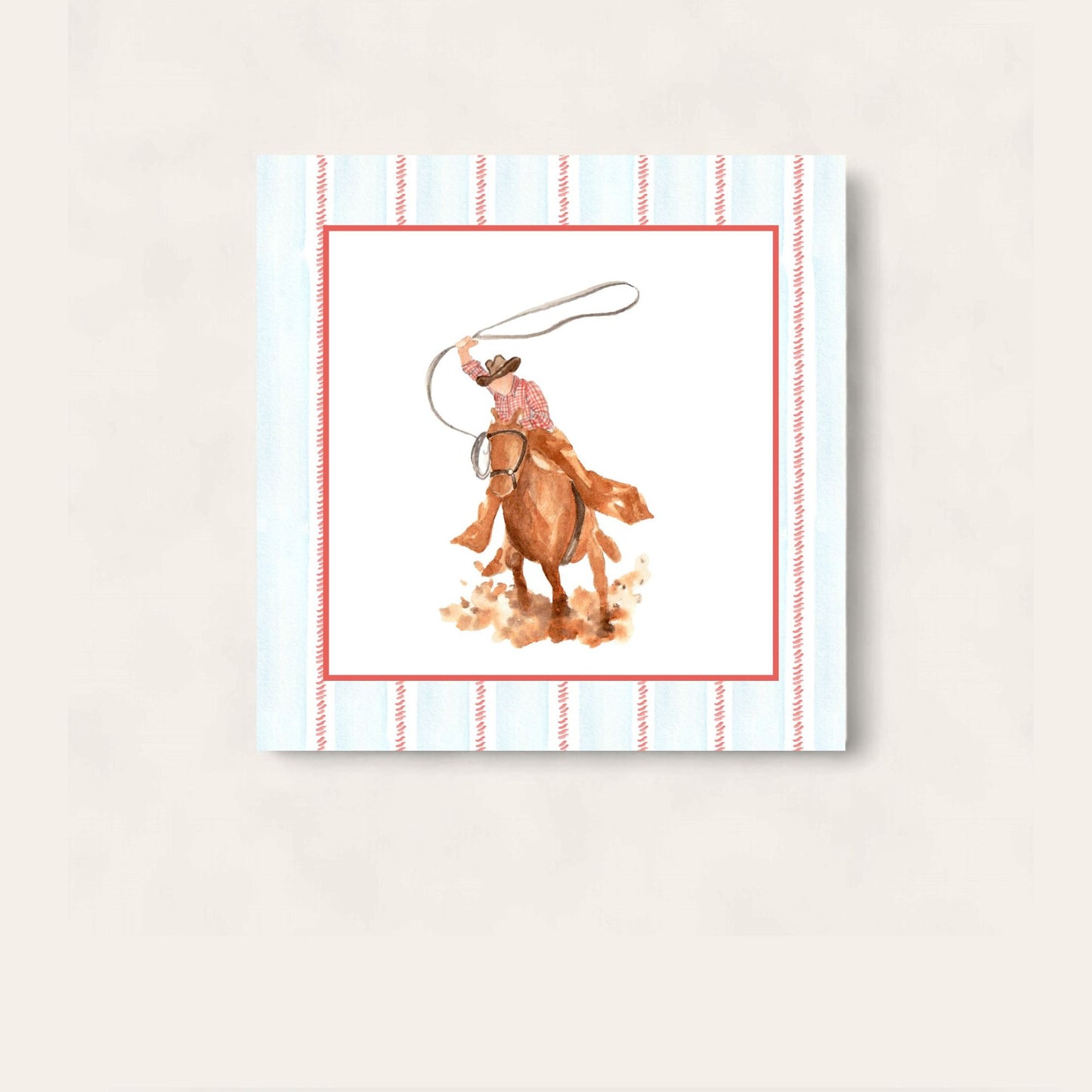The Cowboy Paper Coaster