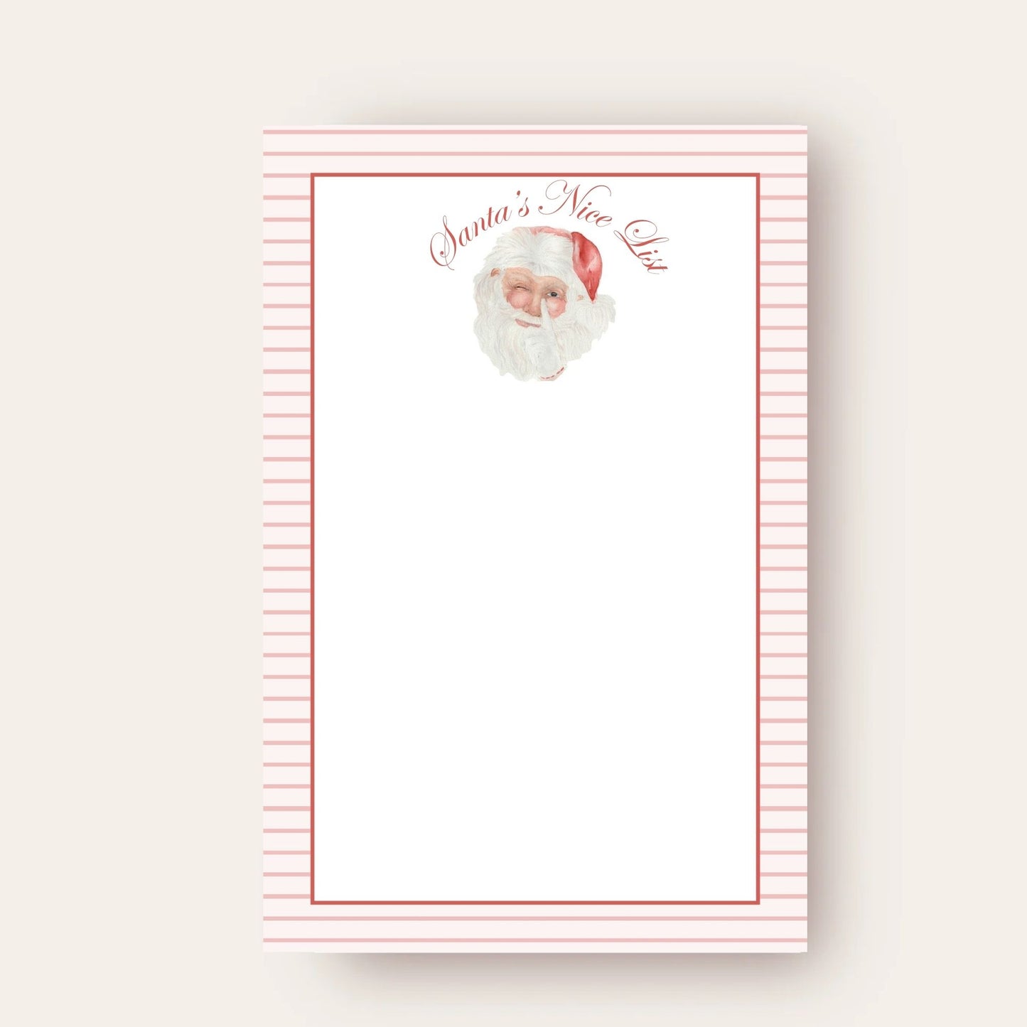Classic Santa Claus Skinny Chunk Notepad