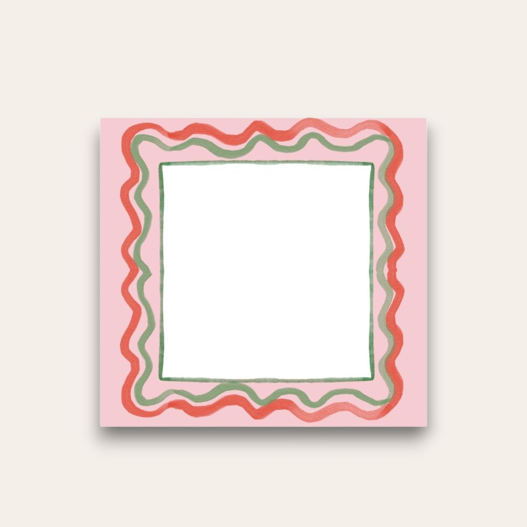 AWDH x DJPCo Scallopped Squiggles Baby Chunk Notepad