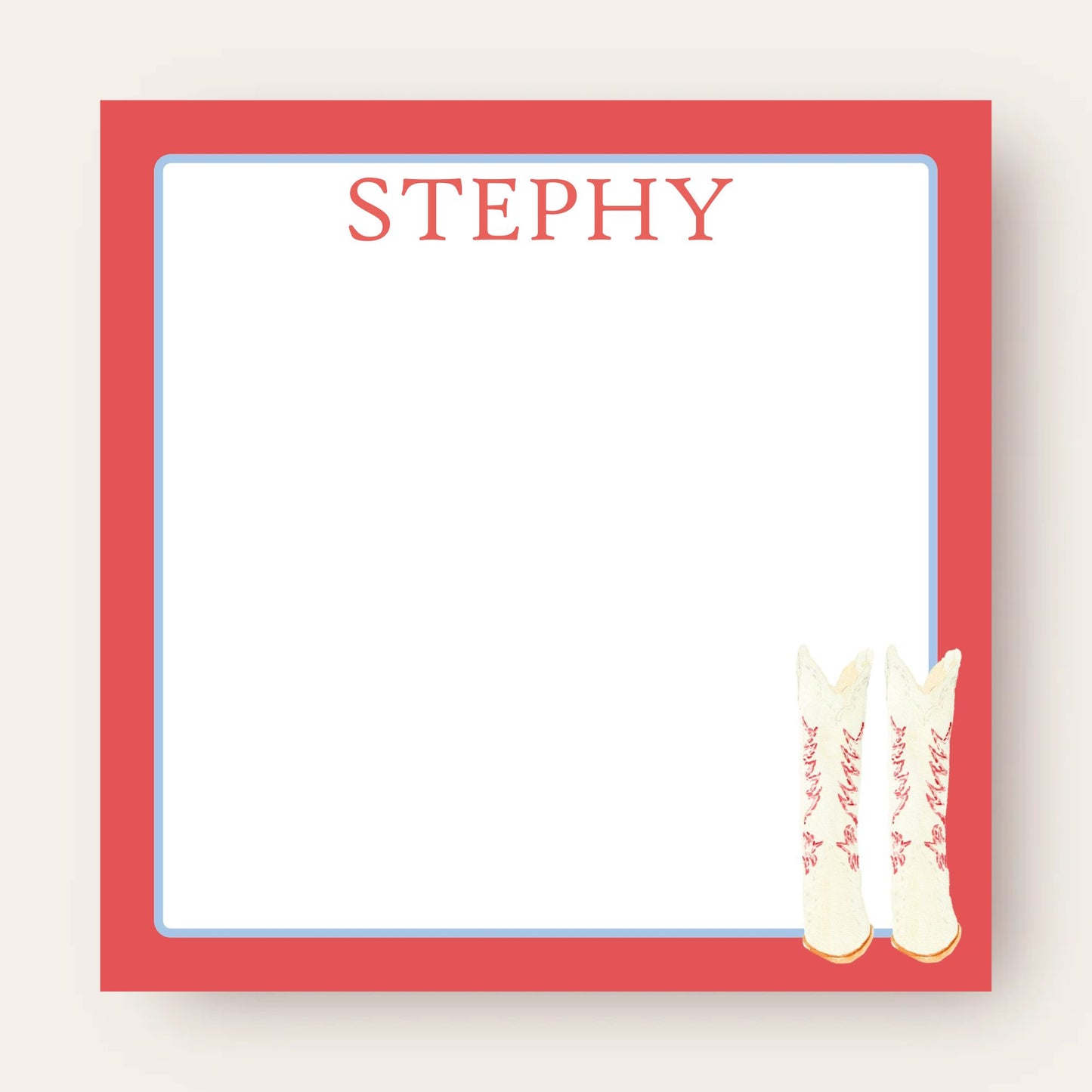 Gimme the Boots & Big Chunky Notepad