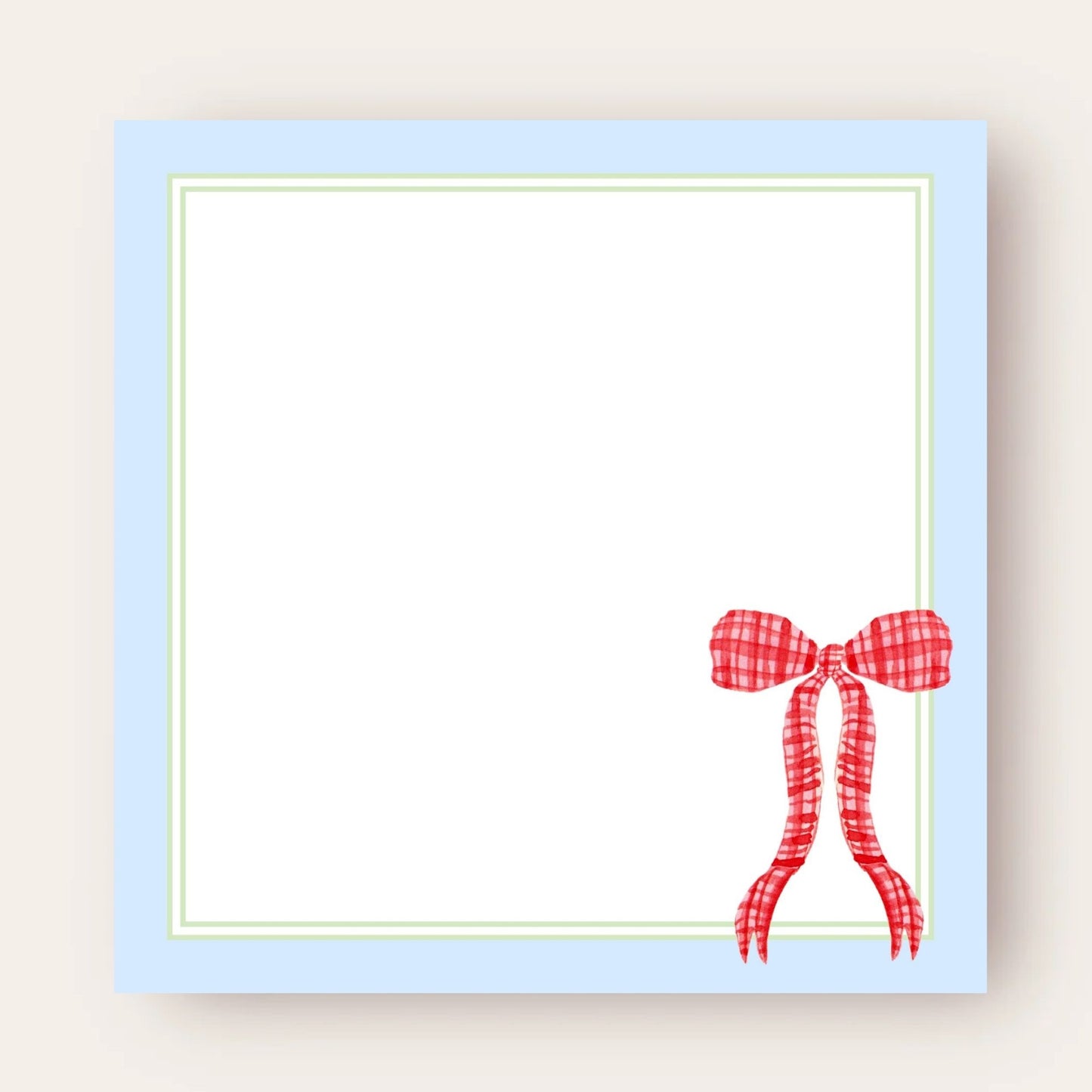 Perfectly Preppy with a Bow Big Chunky Notepad