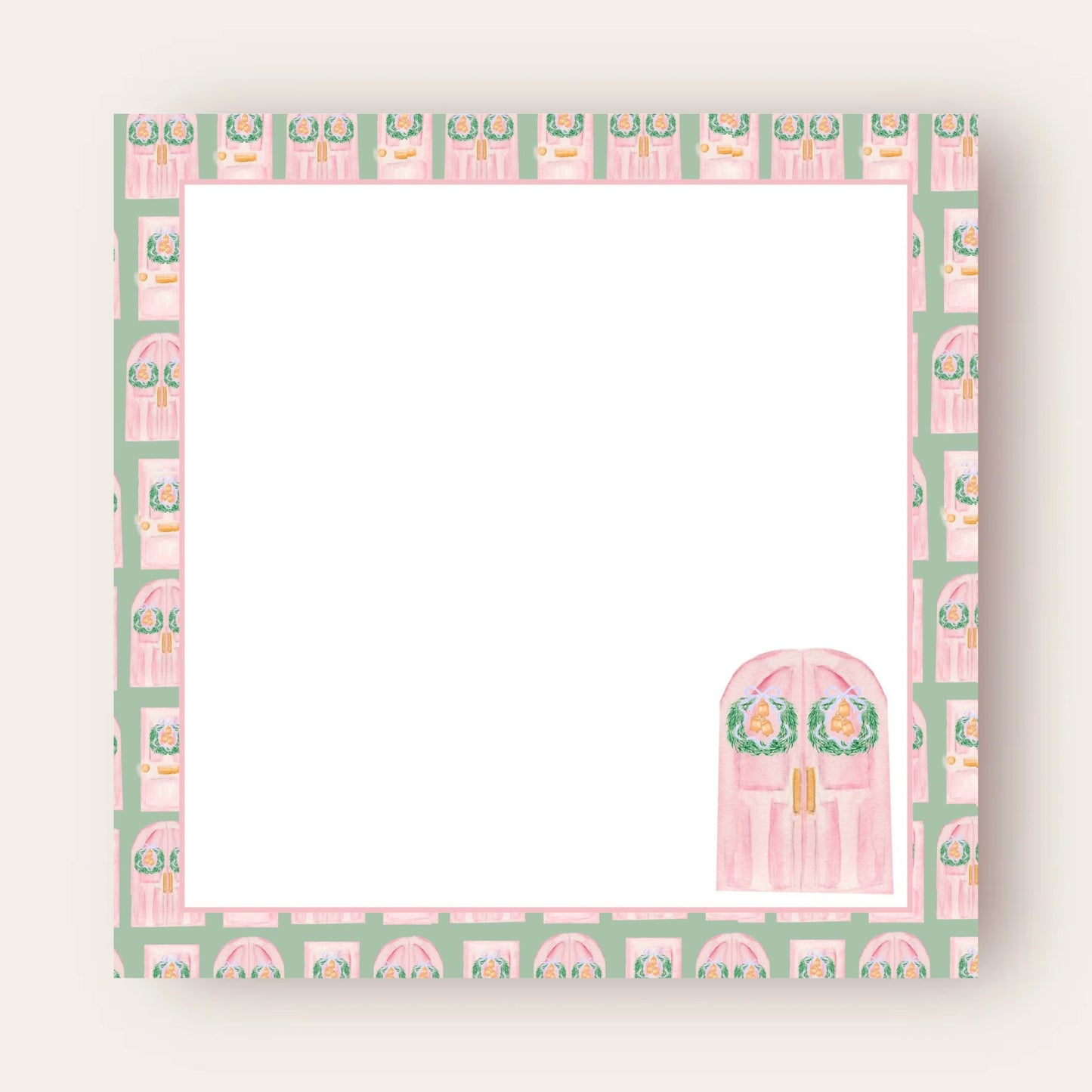Happy Holiday Doors Big Chunky Notepad (Pink Edition)