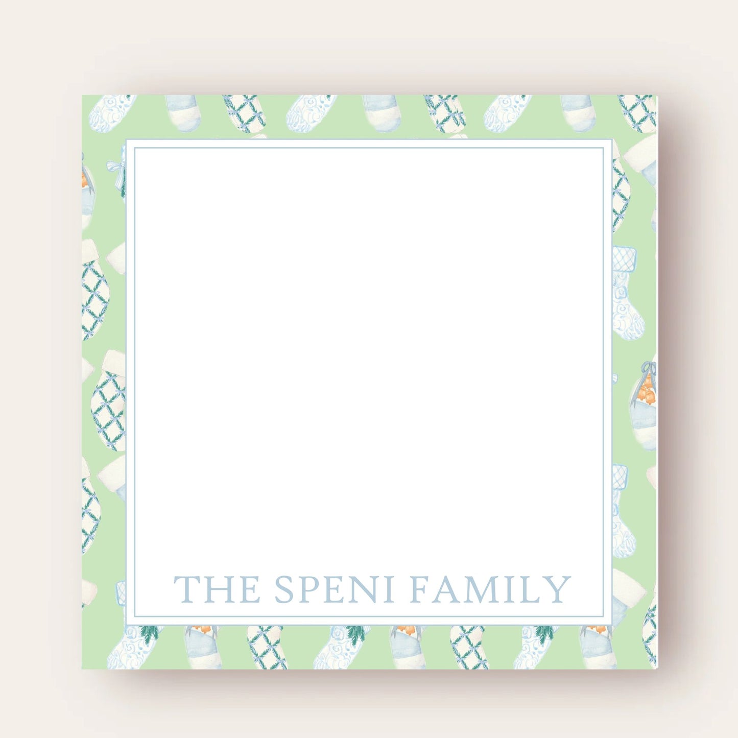 Sweet Stocking Big Chunky Notepad (Blue Edition)