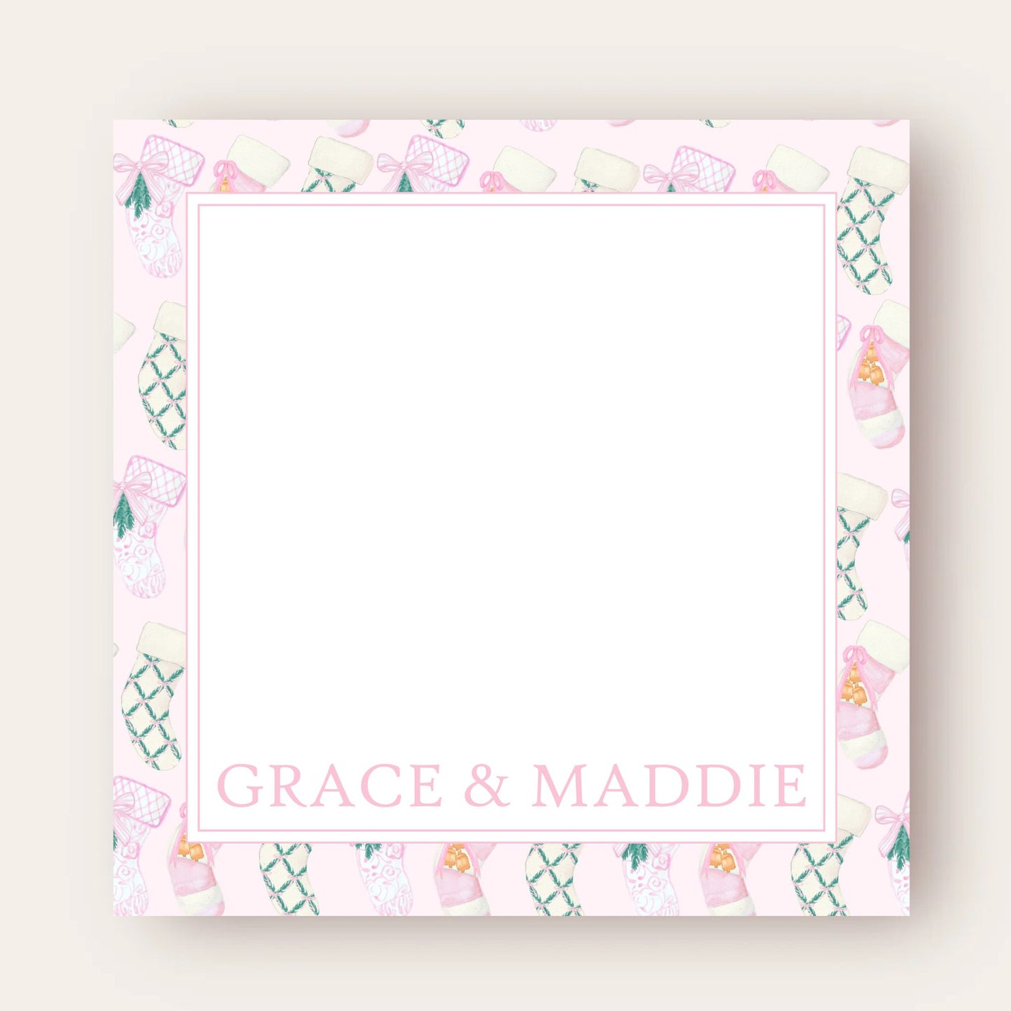 Sweet Stocking Big Chunky Notepad (Pink Edition)