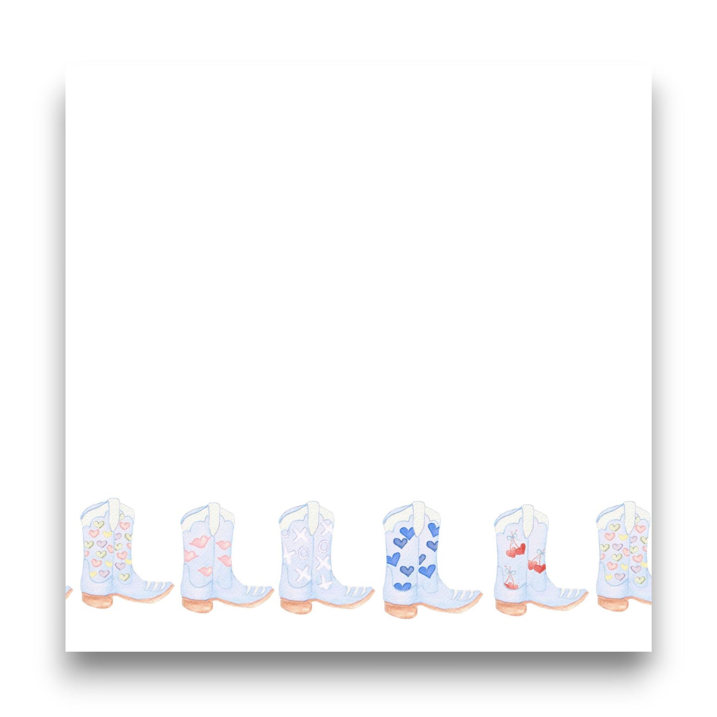 Blue Boots Big Chunky Notepad