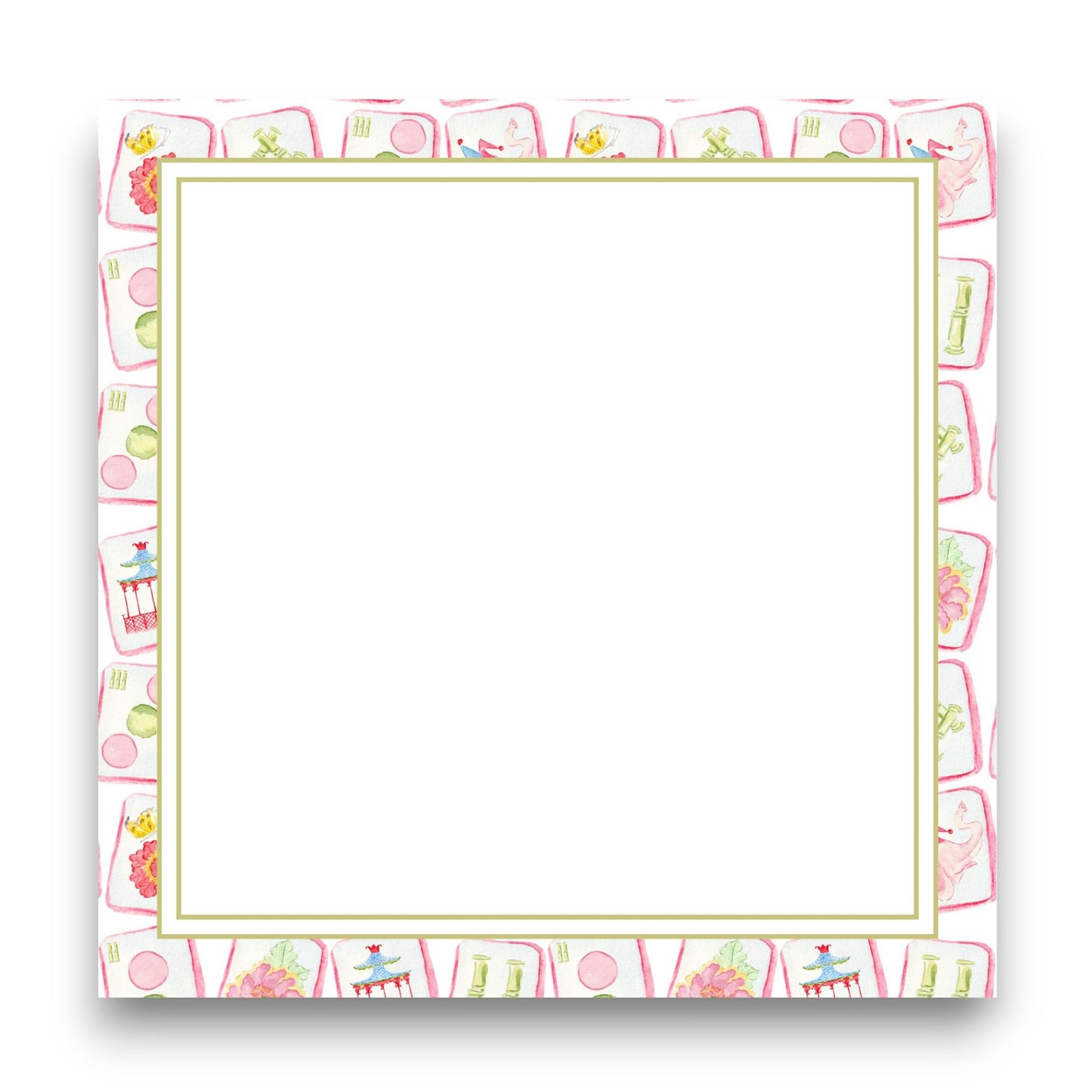 Mahjong Tiles Big Chunky Notepad