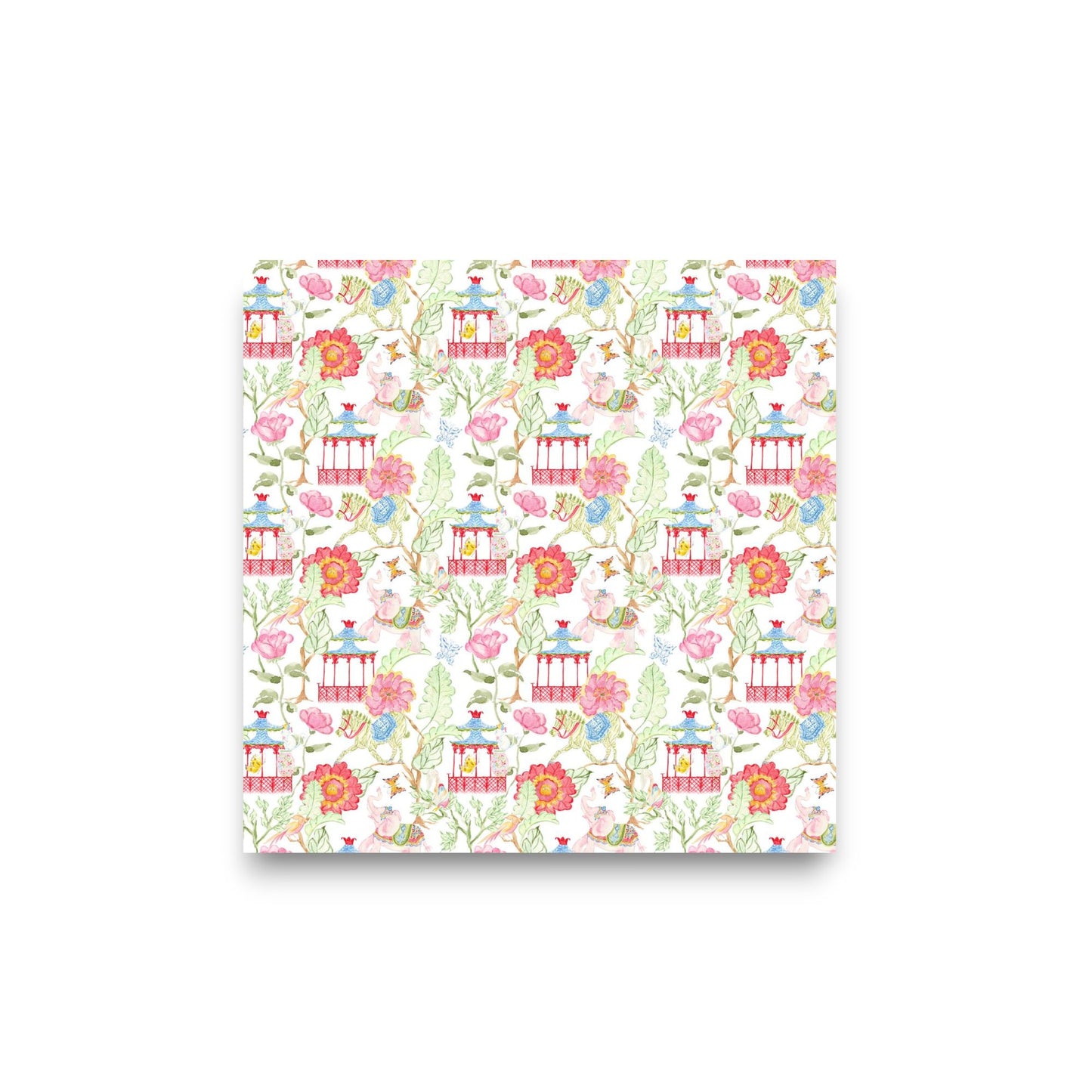 Mahjong Elephant & Zebra Paper Coaster