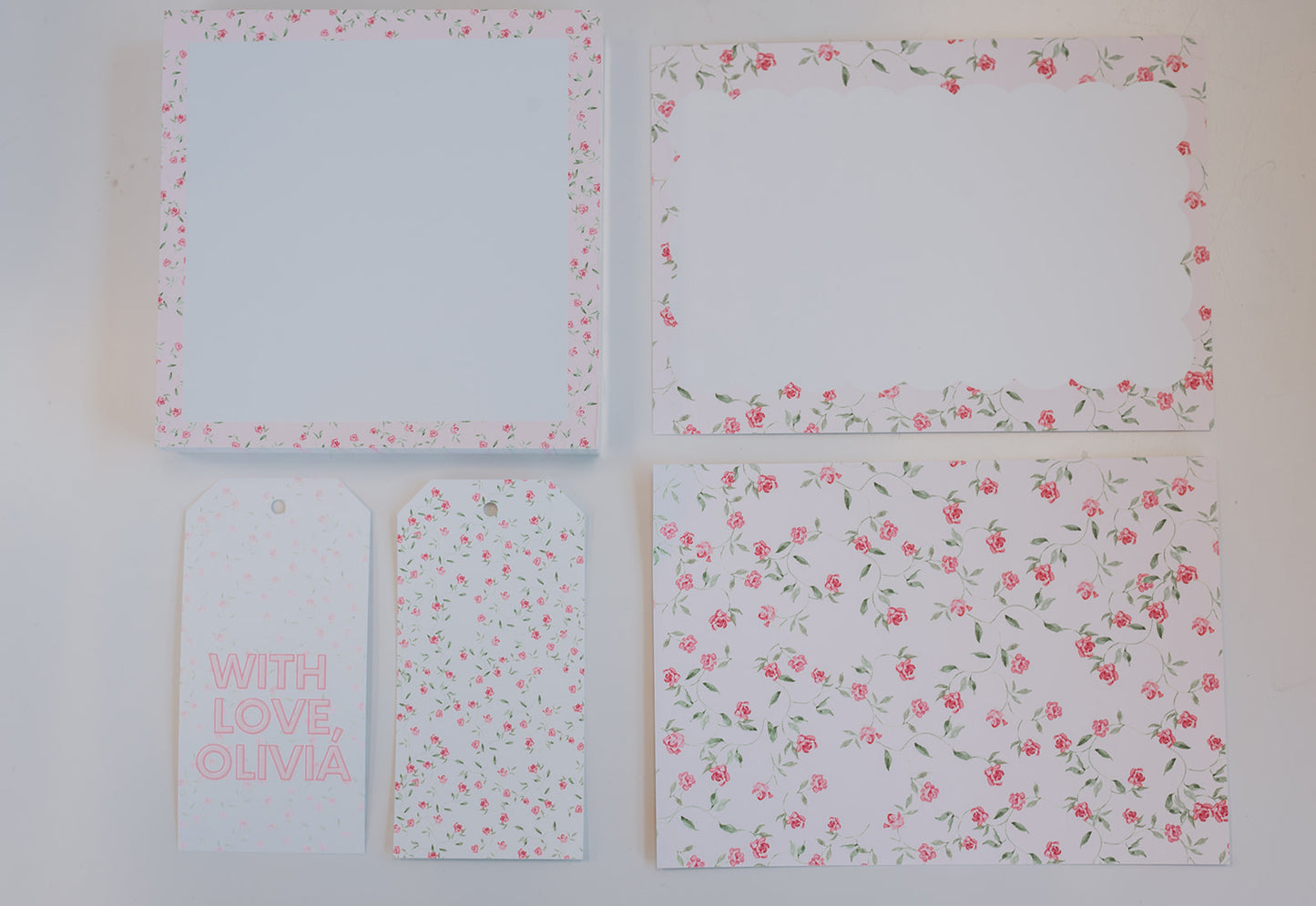 Rose Garden Stationery Set
