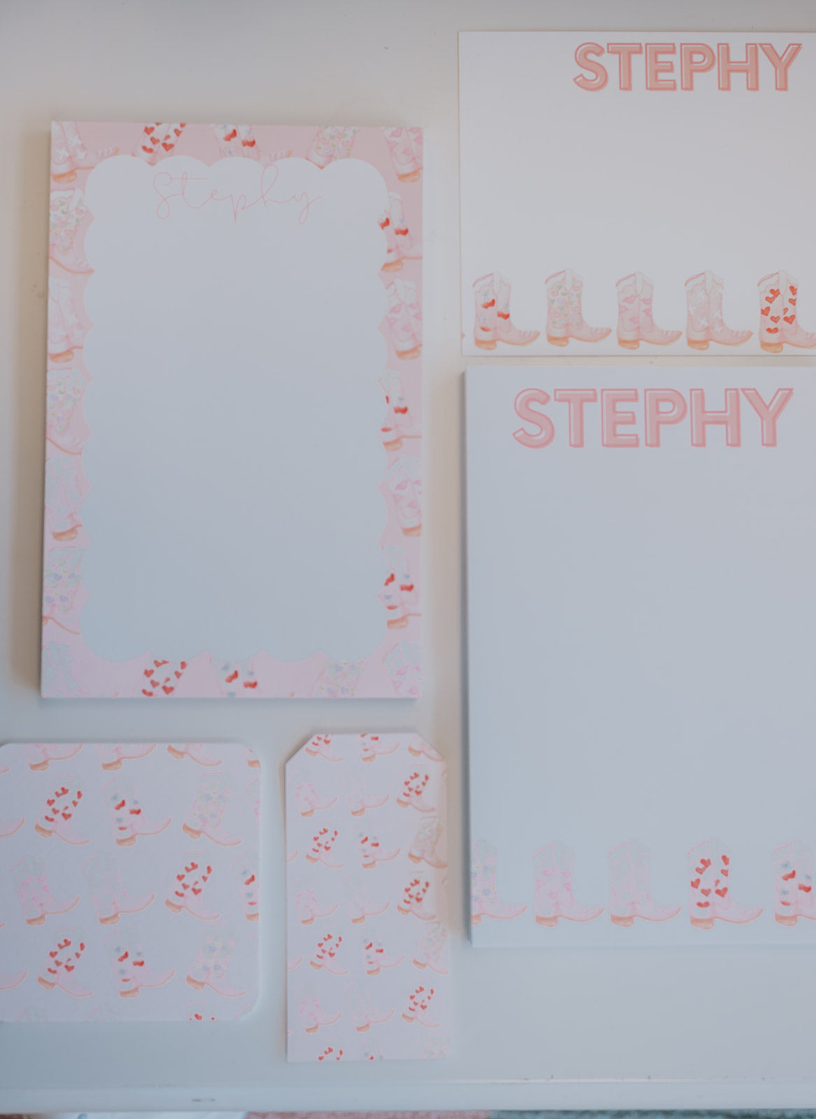 Blue Boots Stationery Set