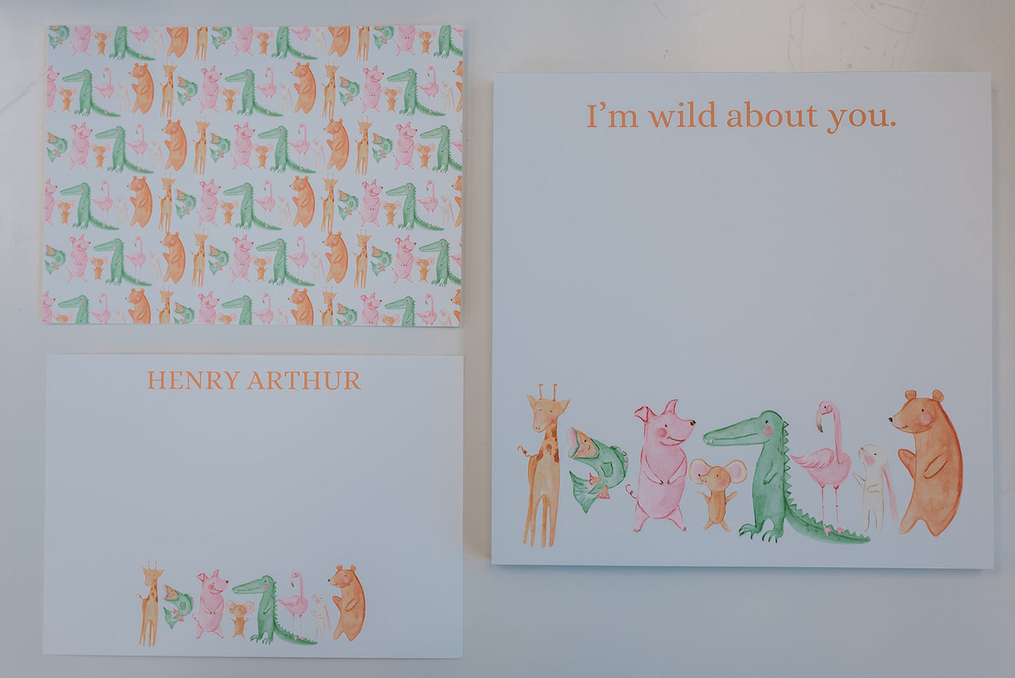 I'm Wild About You Stationery Set