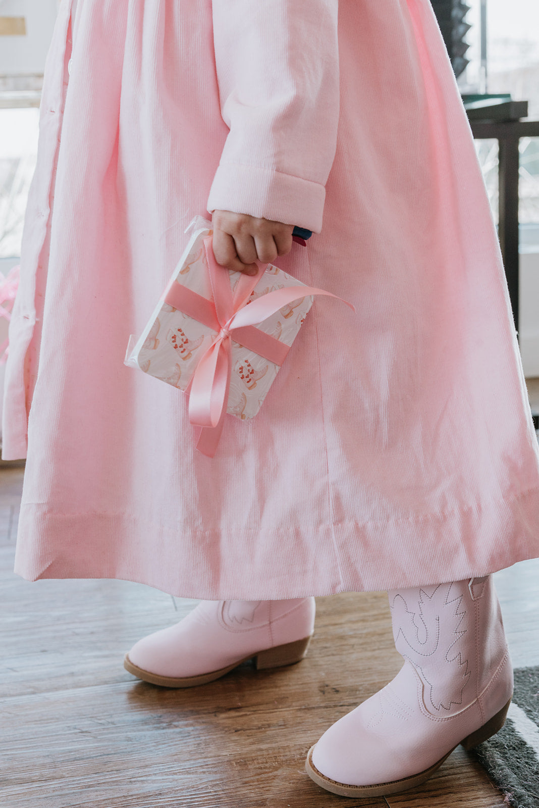 Pink Boots Paper Coaster