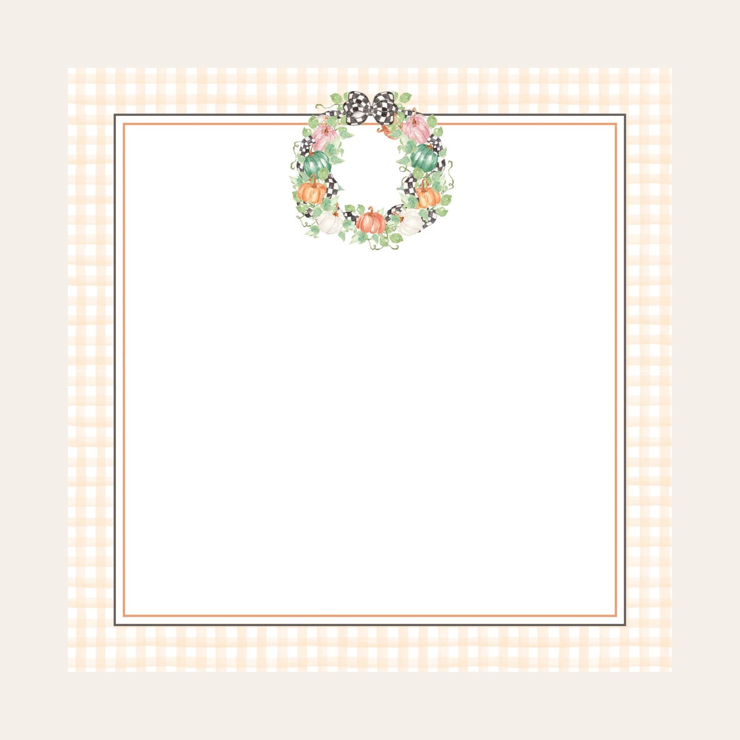 MacKenzie Fall Wreath Big Chunky Notepad