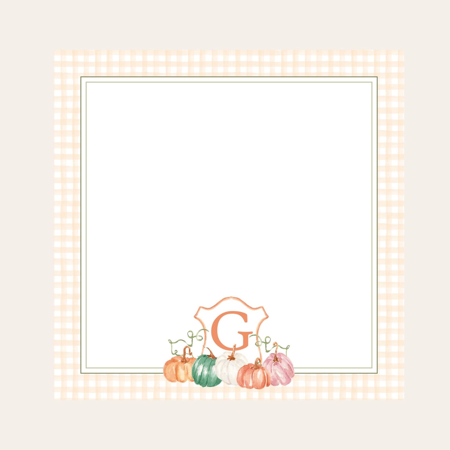 MacKenzie Pumpkin Crest Big Chunky Notepad