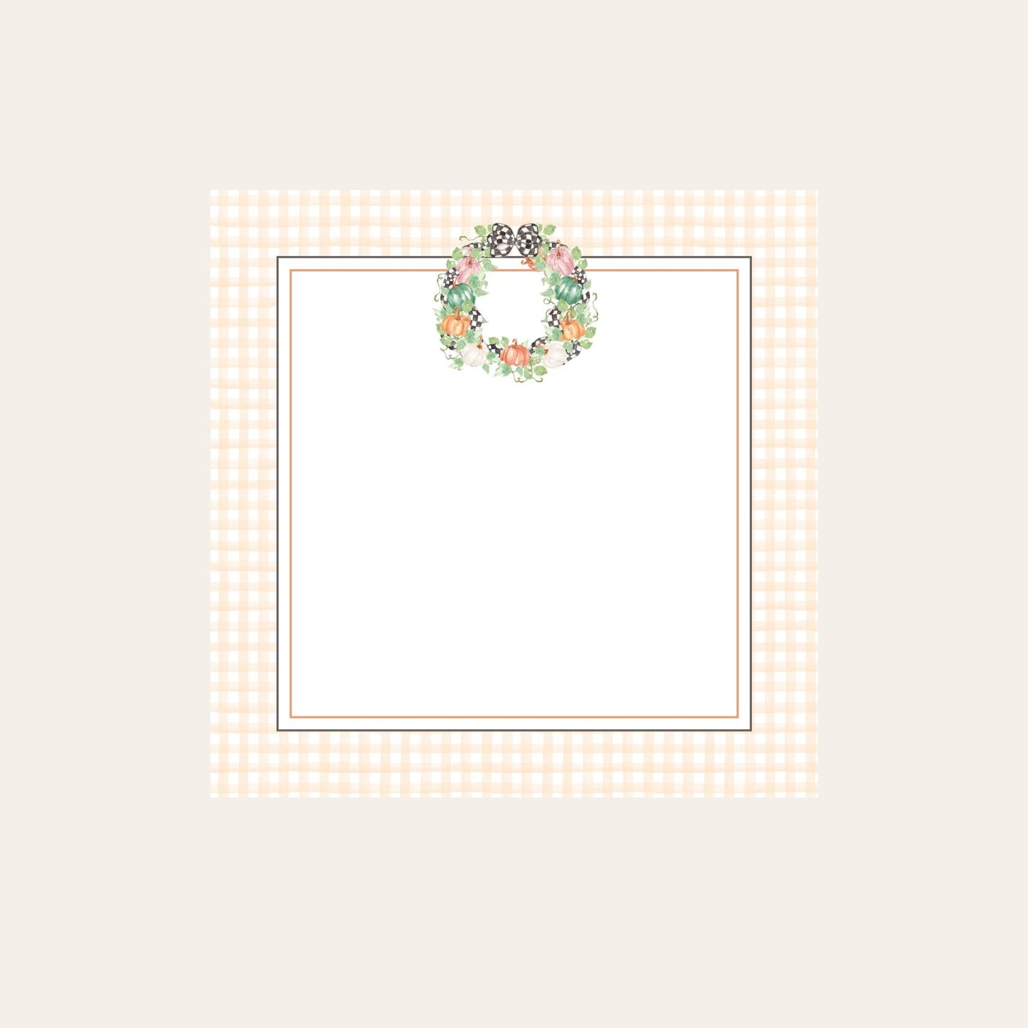 MacKenzie Fall Wreath Baby Chunk Notepad
