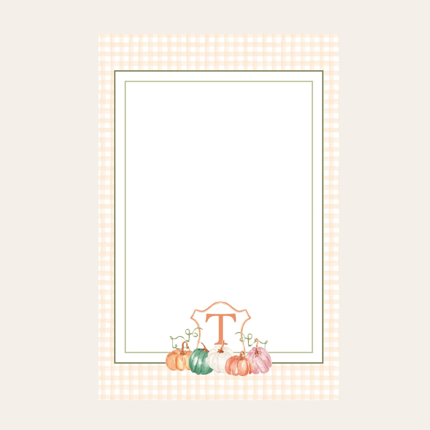 MacKenzie Pumpkin Crest Skinny Chunk Notepad