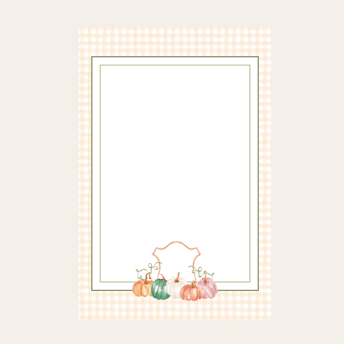 MacKenzie Pumpkin Crest Skinny Chunk Notepad