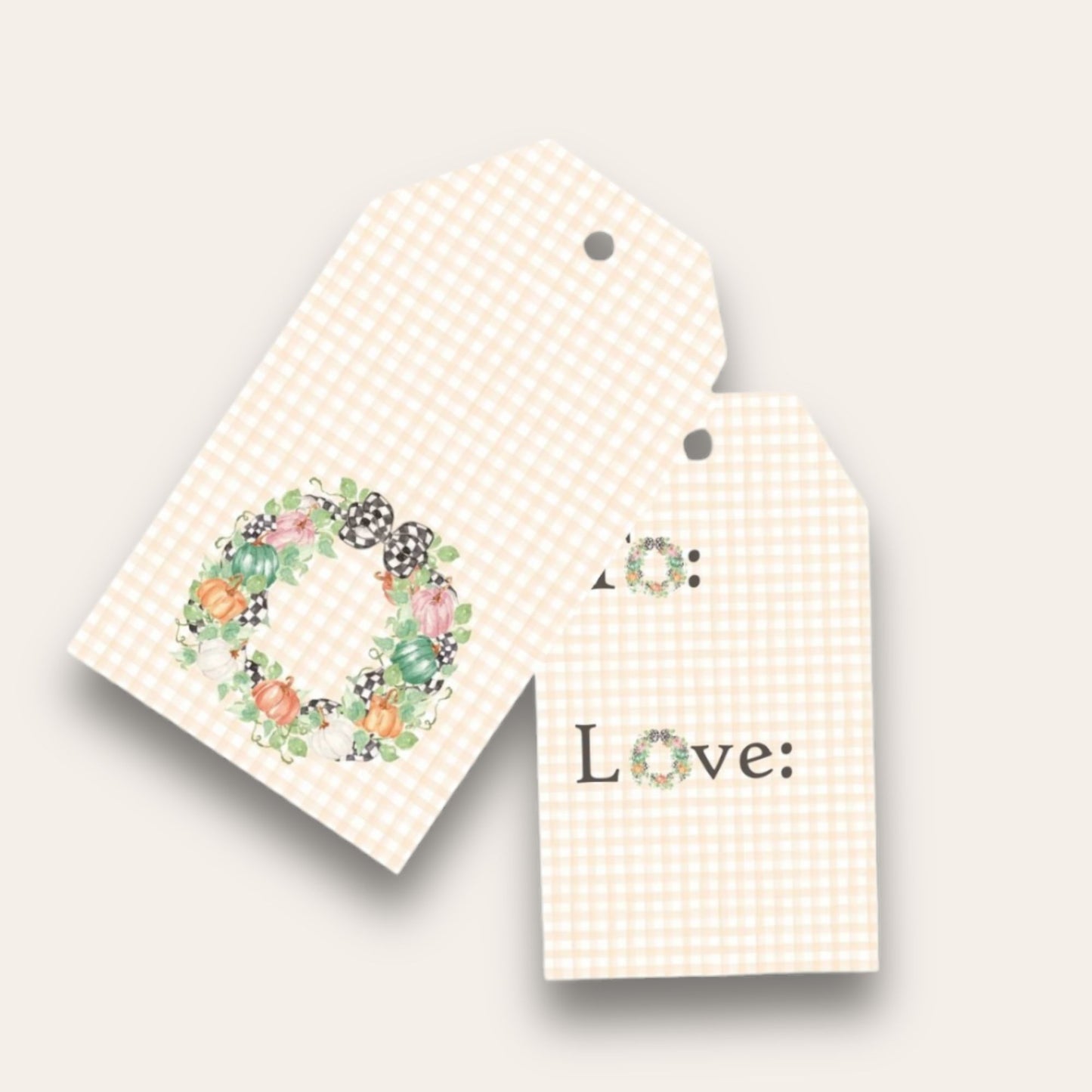 MacKenzie Fall Wreath Big Gift Tags