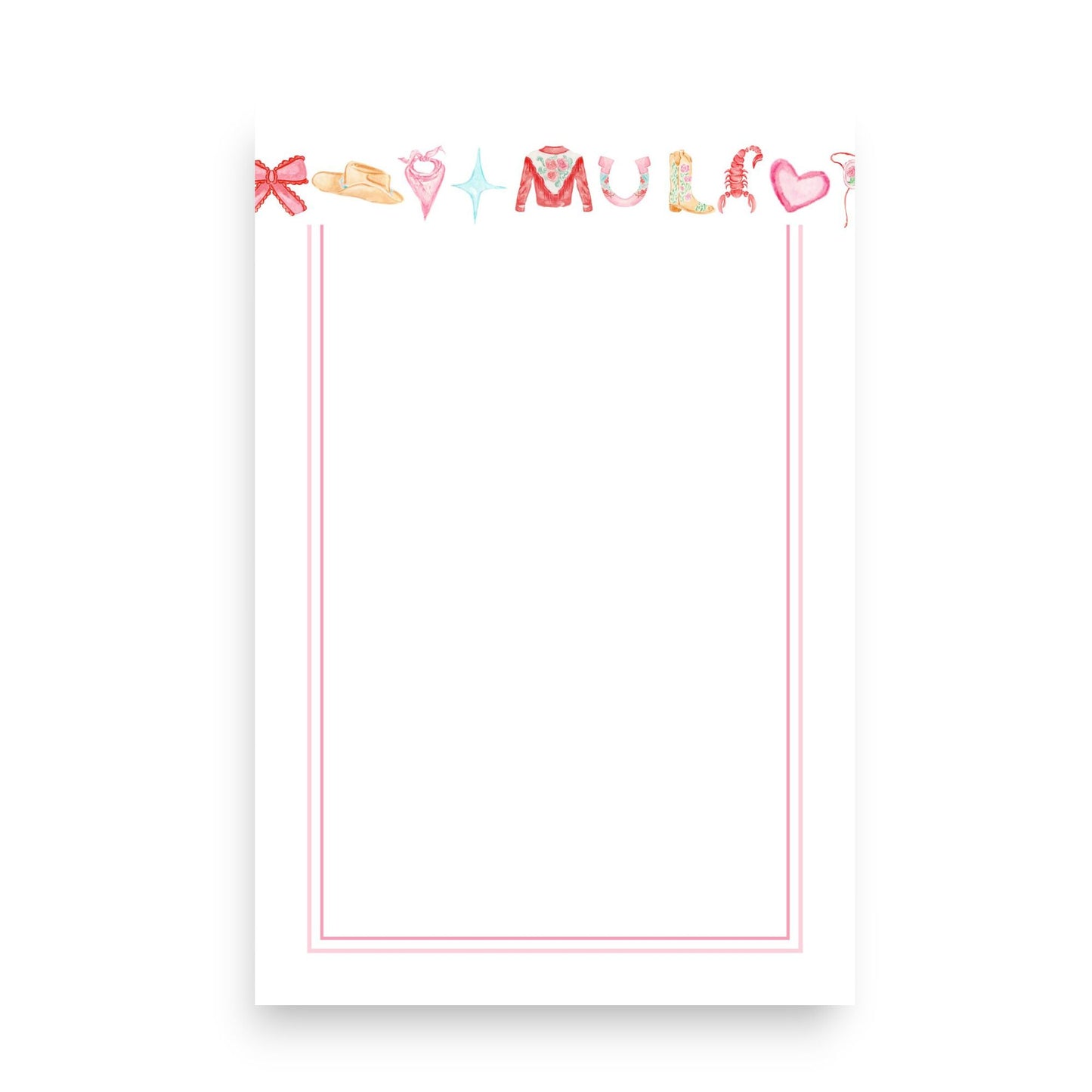 She's a Heartbreak Vibe Skinny Chunk Notepad