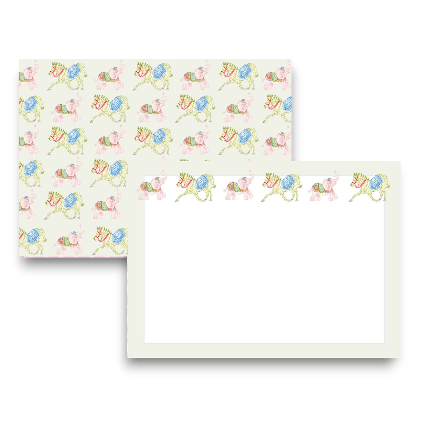 Mahjong Zebra & Elephant Stationery Set