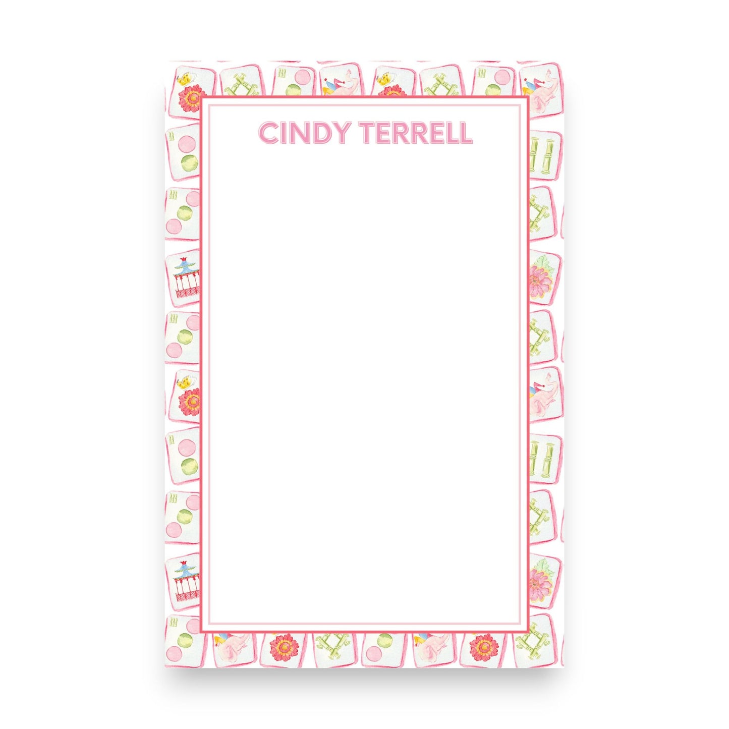 Mahjong Tiles Skinny Chunk Notepad