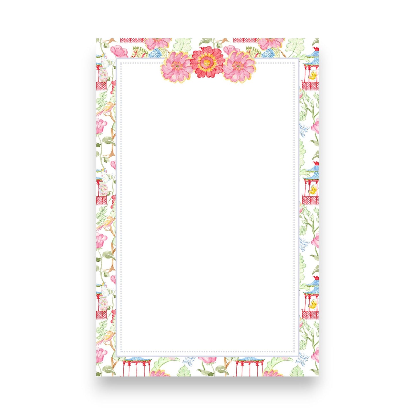 Mahjong Flowers Skinny Chunk Notepad