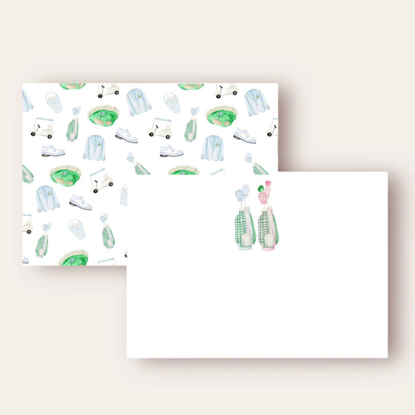 Blue Golf Bags Stationary Set