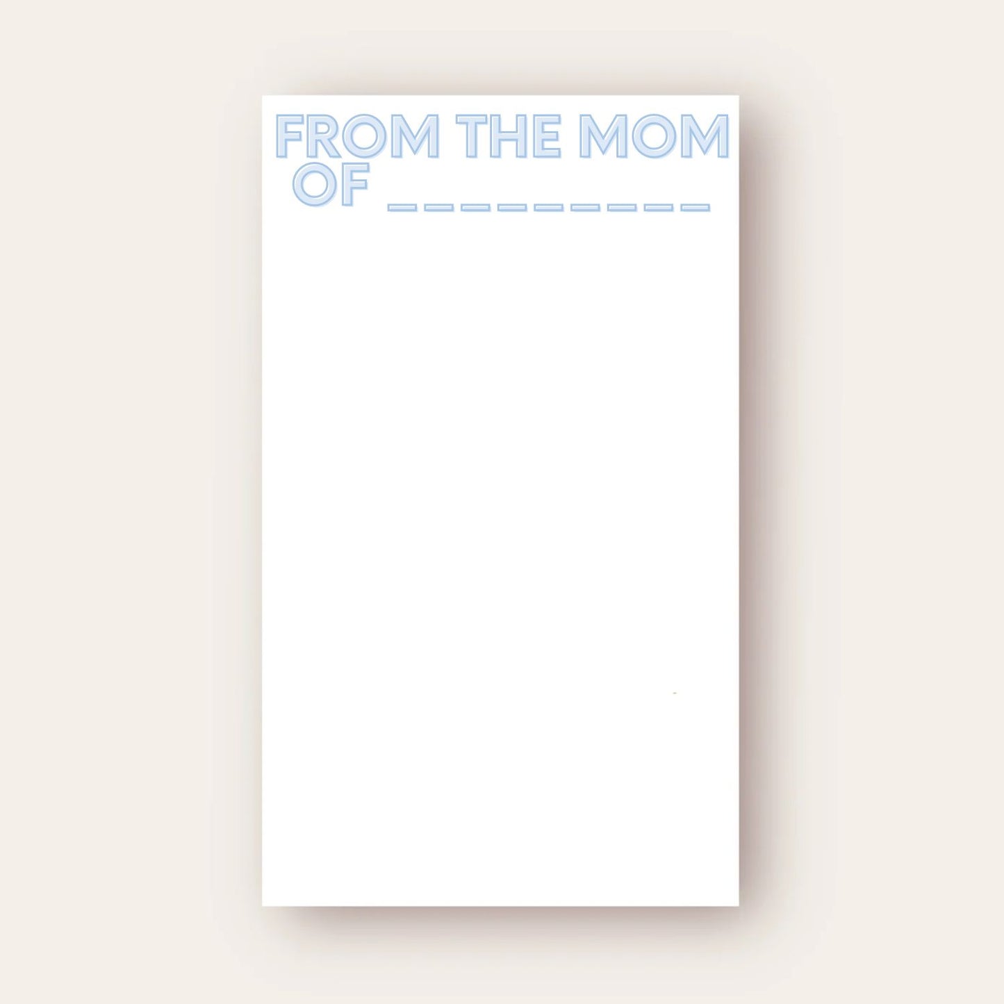 Mama Maria (Blue) Skinny Chunk Notepad
