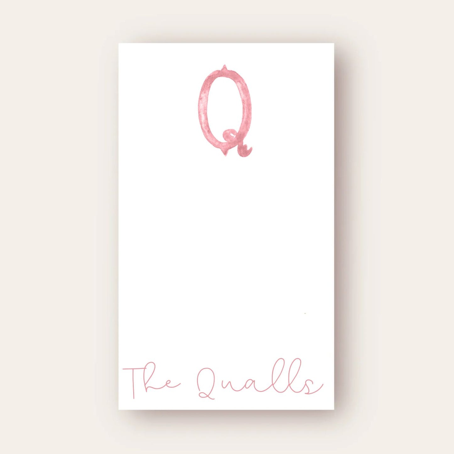Monogram Skinny Chunk Notepad