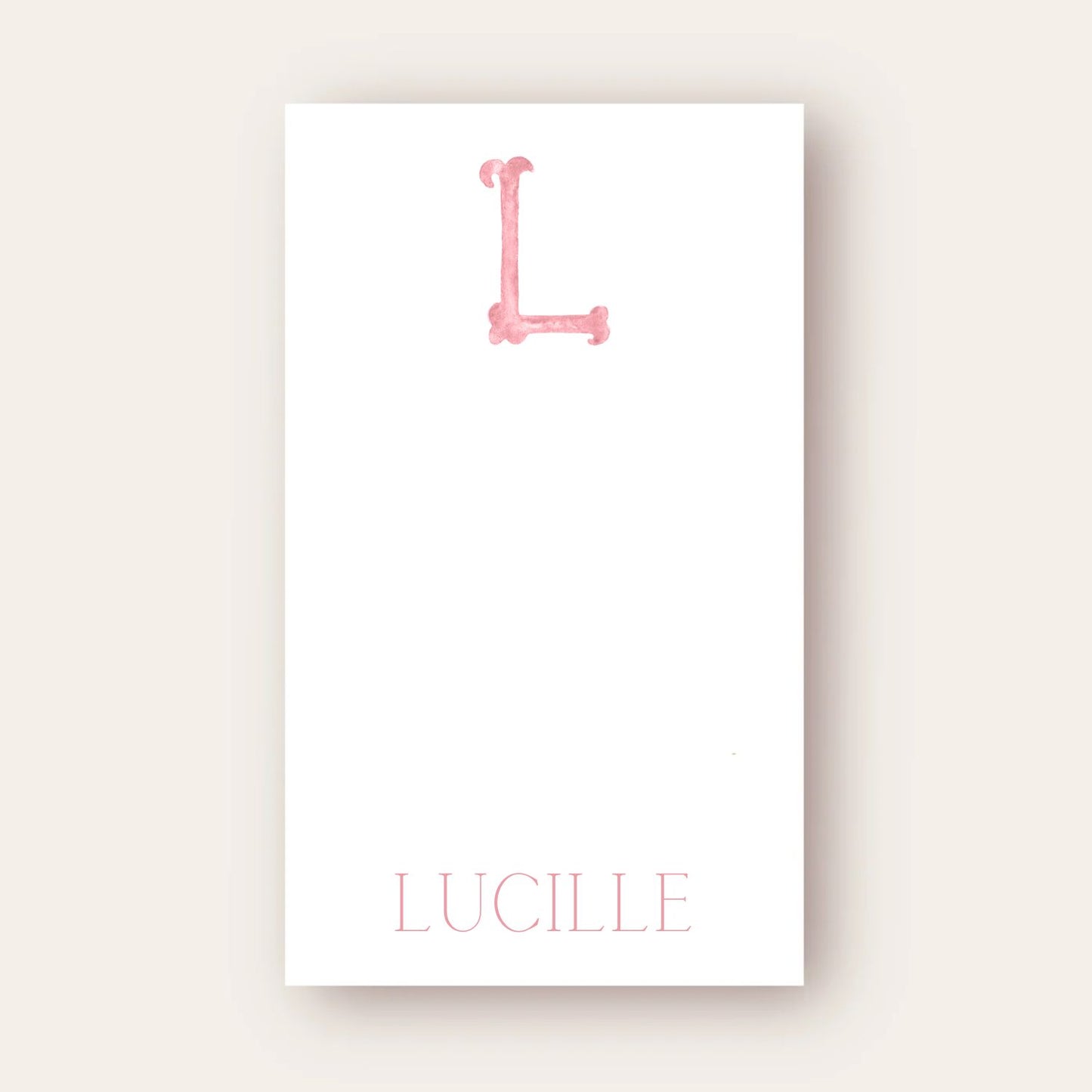 Monogram Skinny Chunk Notepad
