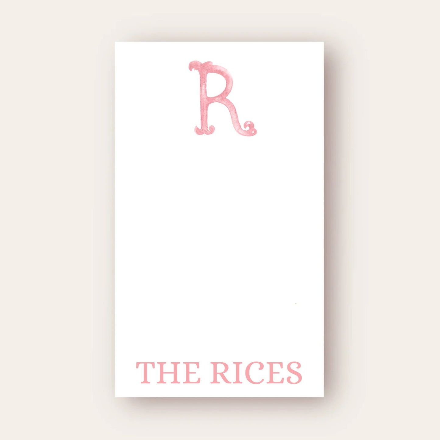 Monogram Skinny Chunk Notepad
