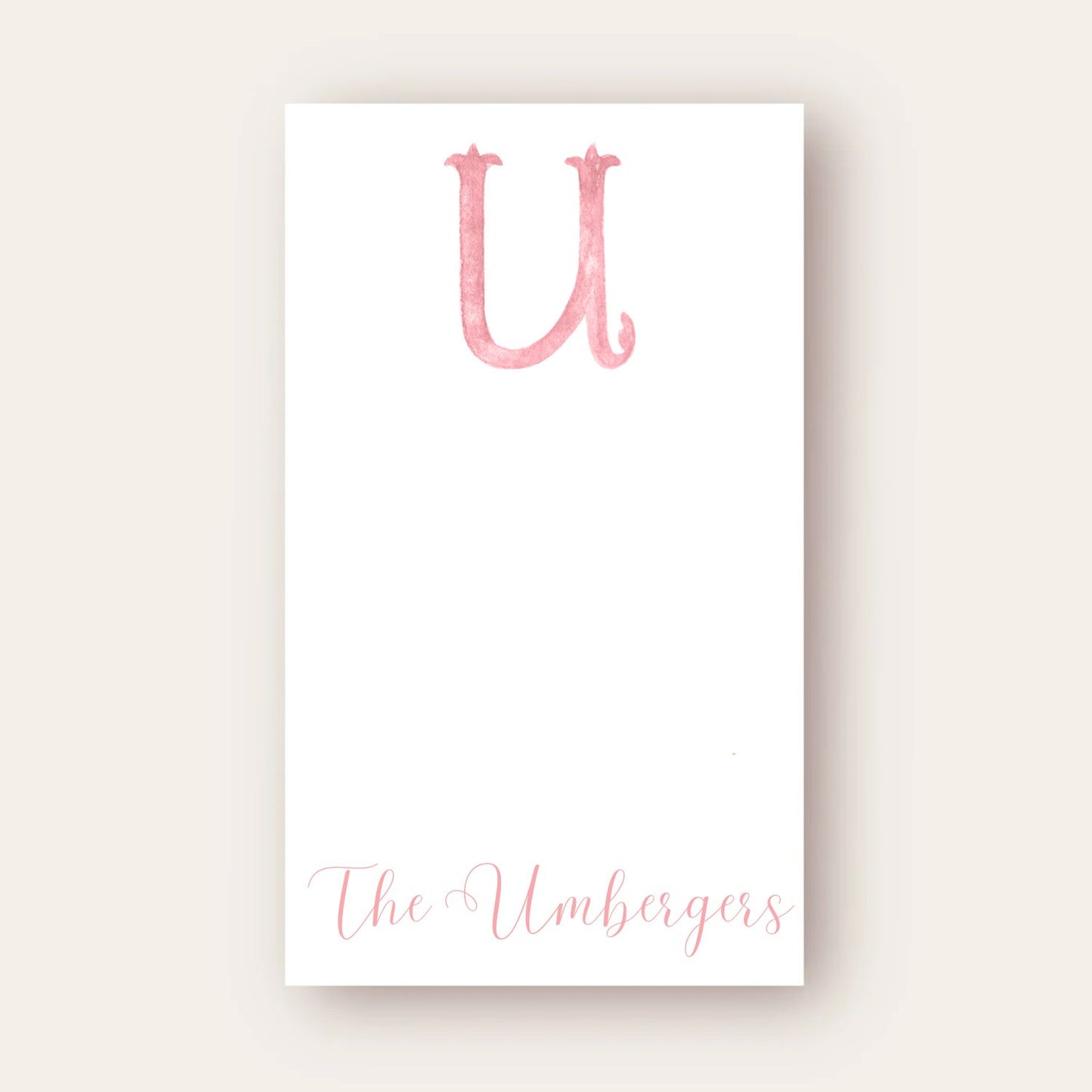 Monogram Skinny Chunk Notepad