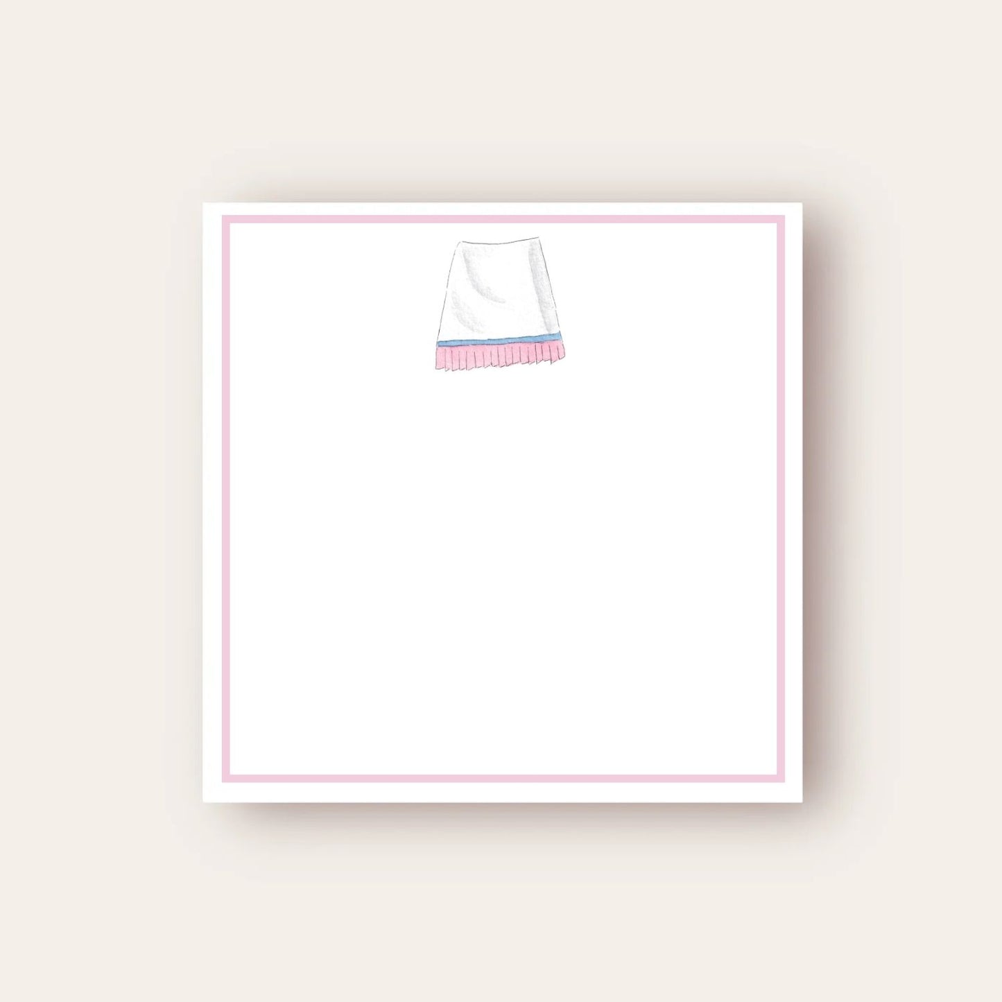 Tennis Skirt Baby Chunk Notepad