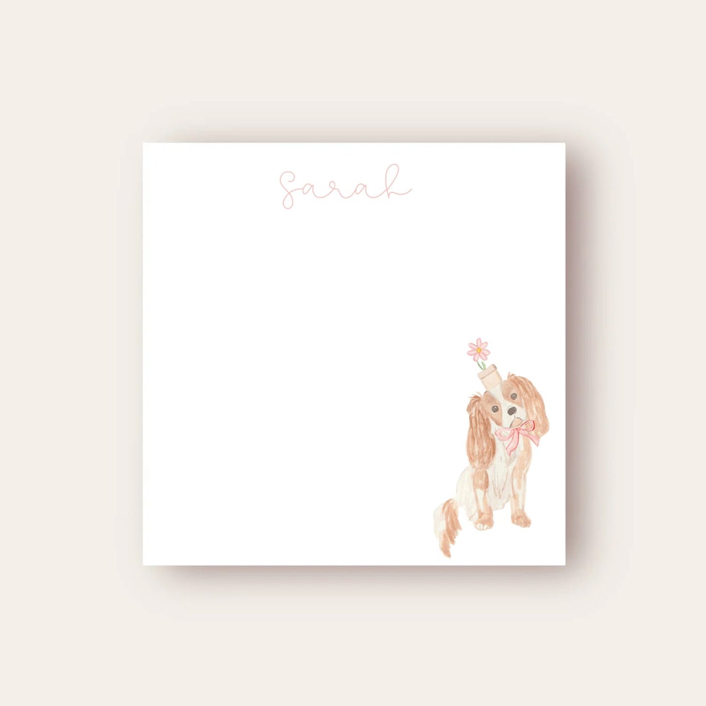 King Charles Cavalier Baby Chunk Notepad